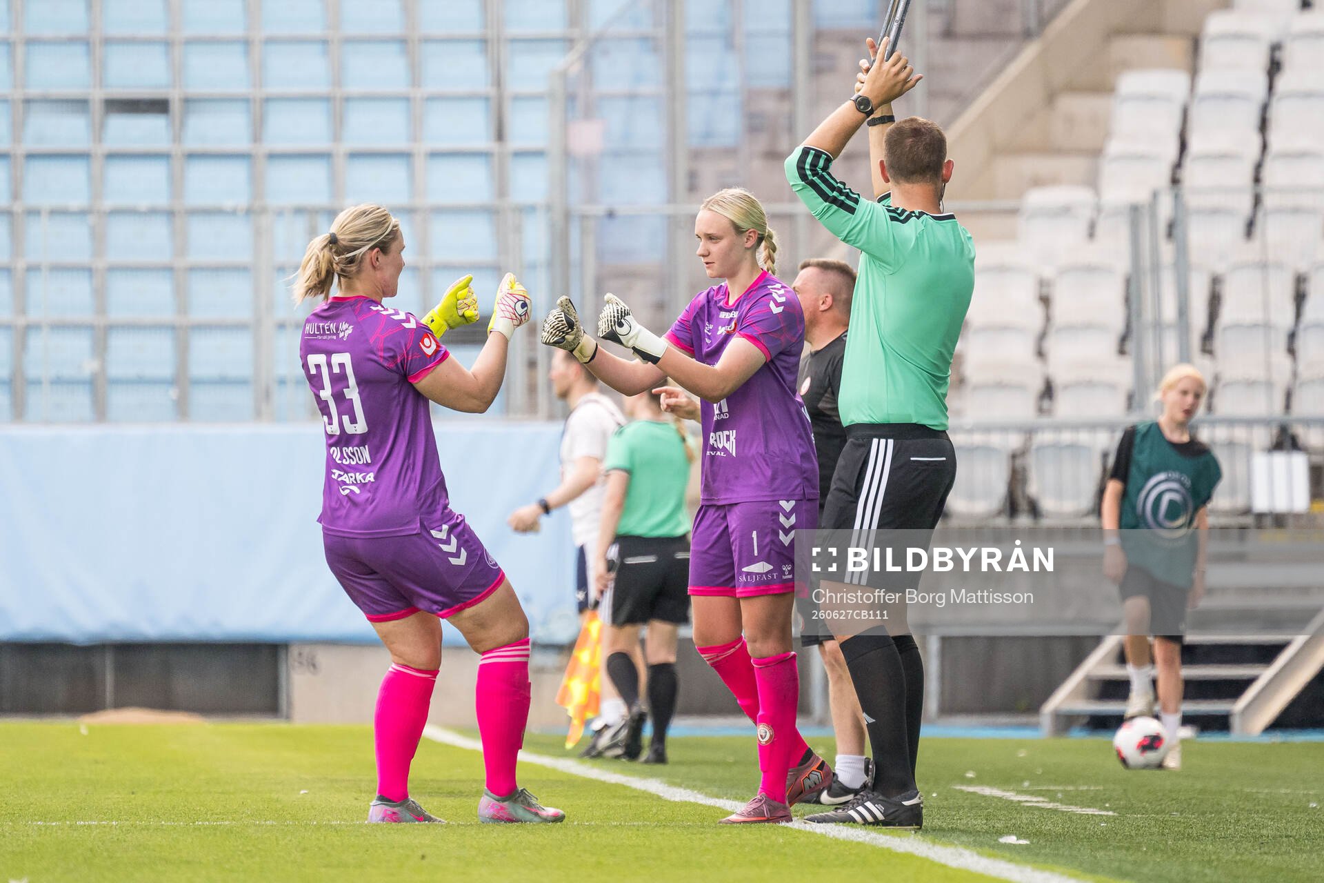 Kristianstads målvakt Moa Olsson och målvakt Malva