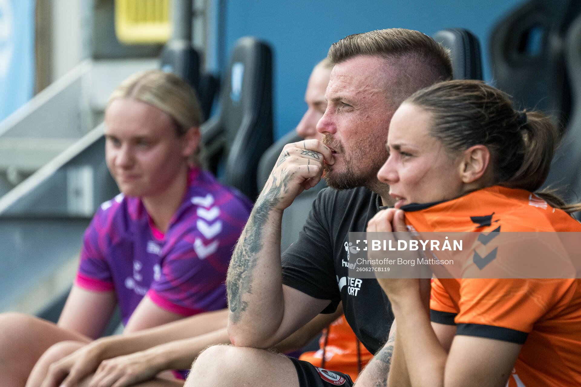 Kristianstads tränare NIk Chamberlain deppar