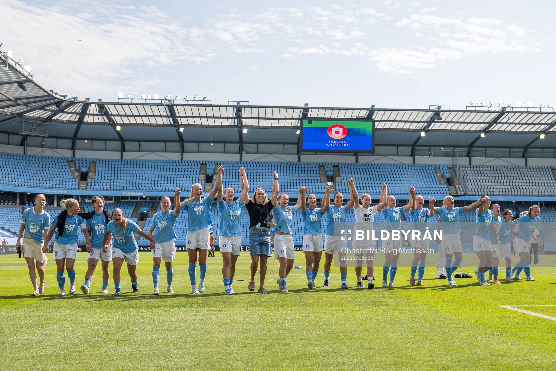 Malmö FFs spelare jublar