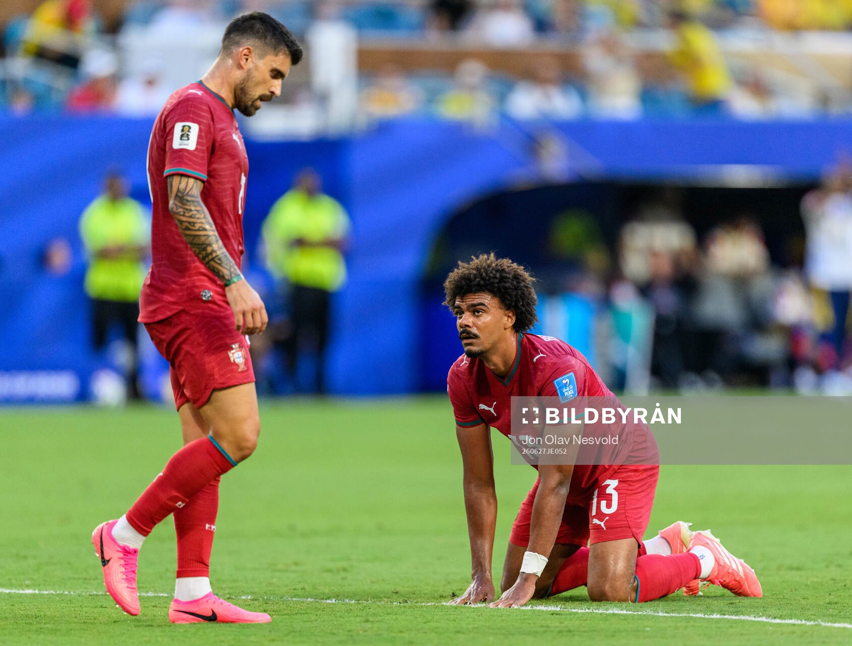Ruben Neves and Renato Veiga of Portugal
