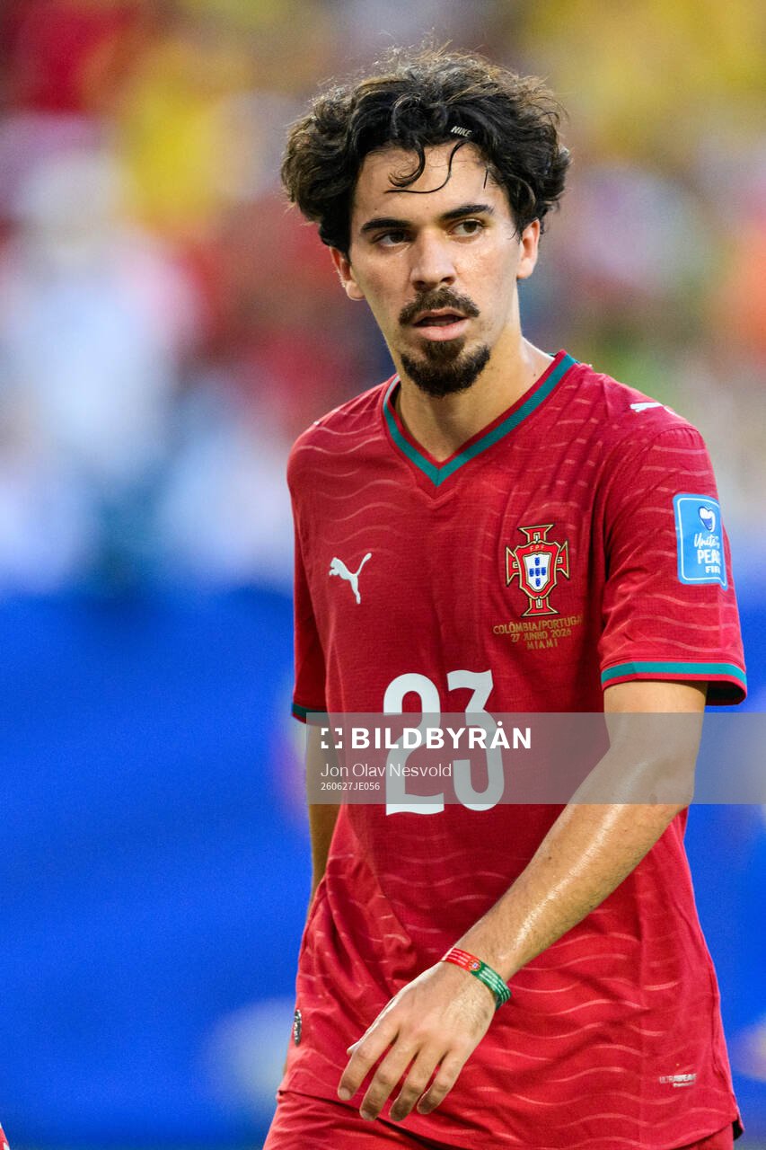 Vitinha of Portugal looks dejected