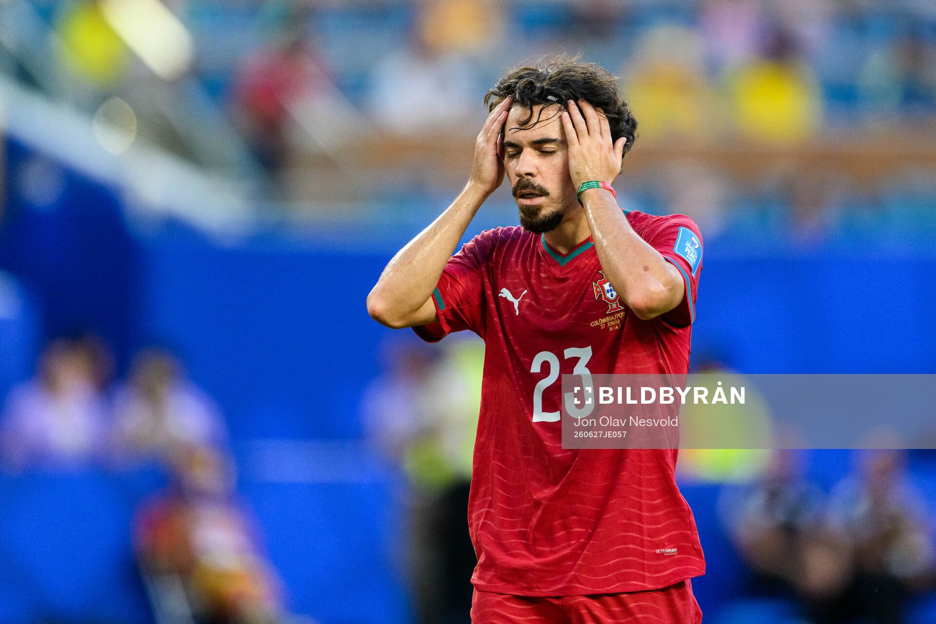 Vitinha of Portugal looks dejected