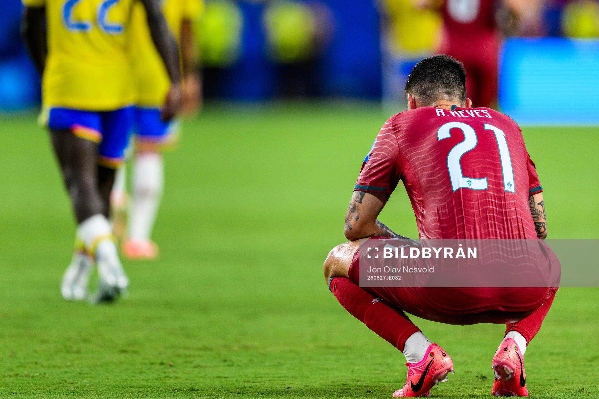 Ruben Neves of Portugal looks dejected