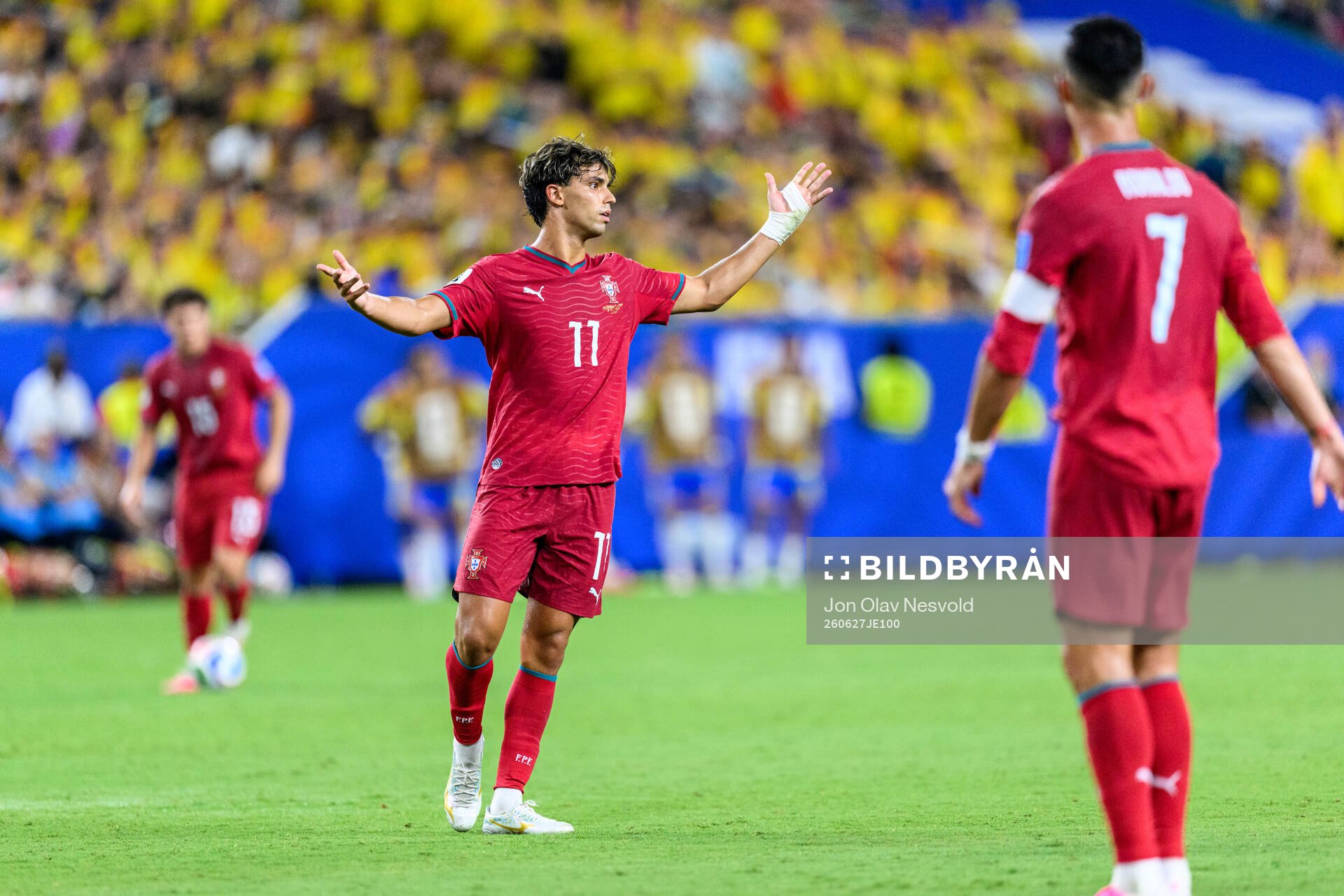 Joao Felix of Portugal reacts