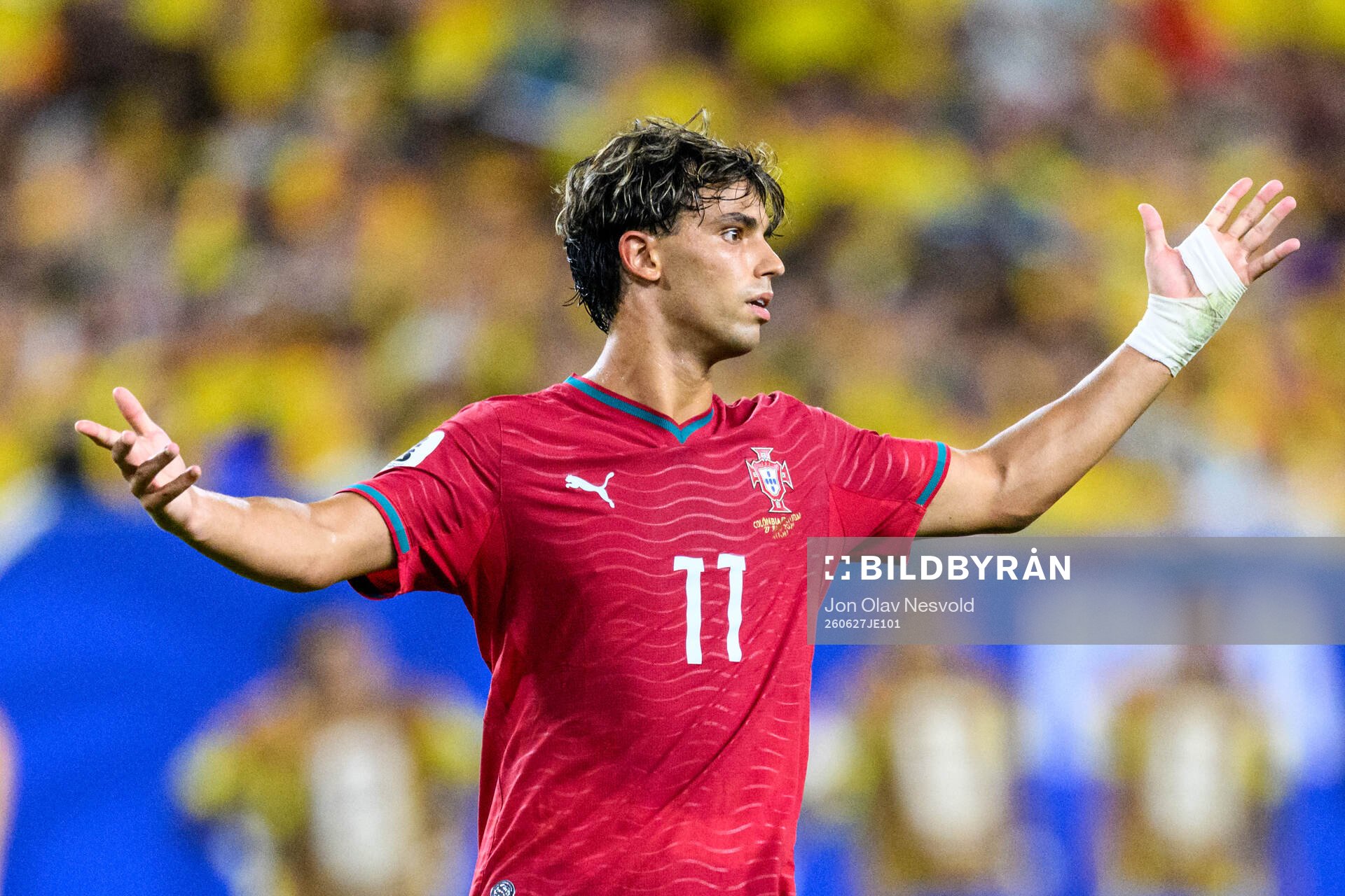 Joao Felix of Portugal reacts