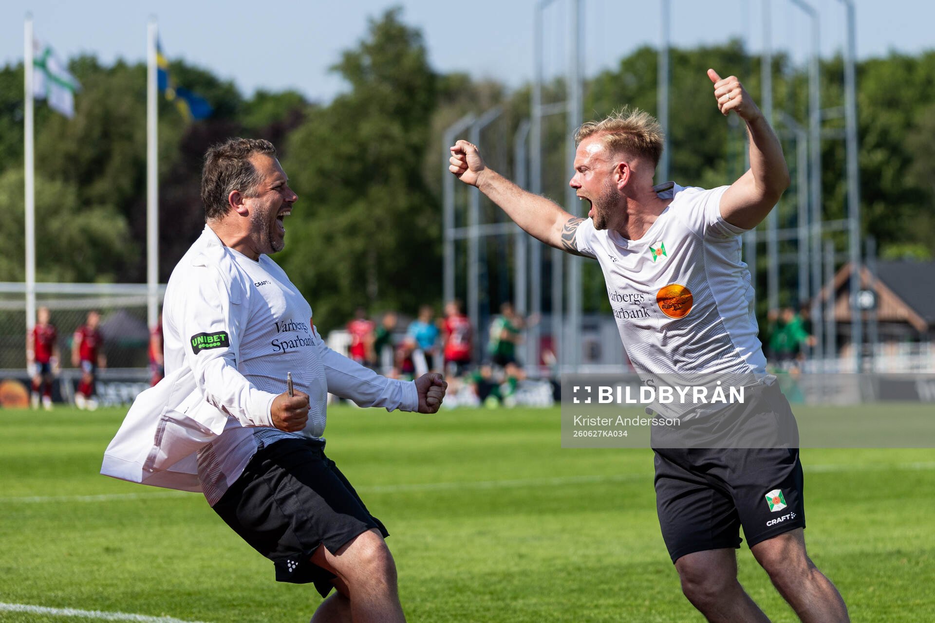 Varbergs assisterande tränare Tobias Hysén och tränare