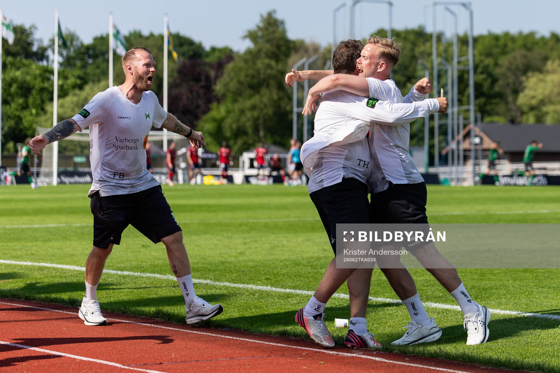 Varbergs assisterande tränare Tobias Hysén och tränare
