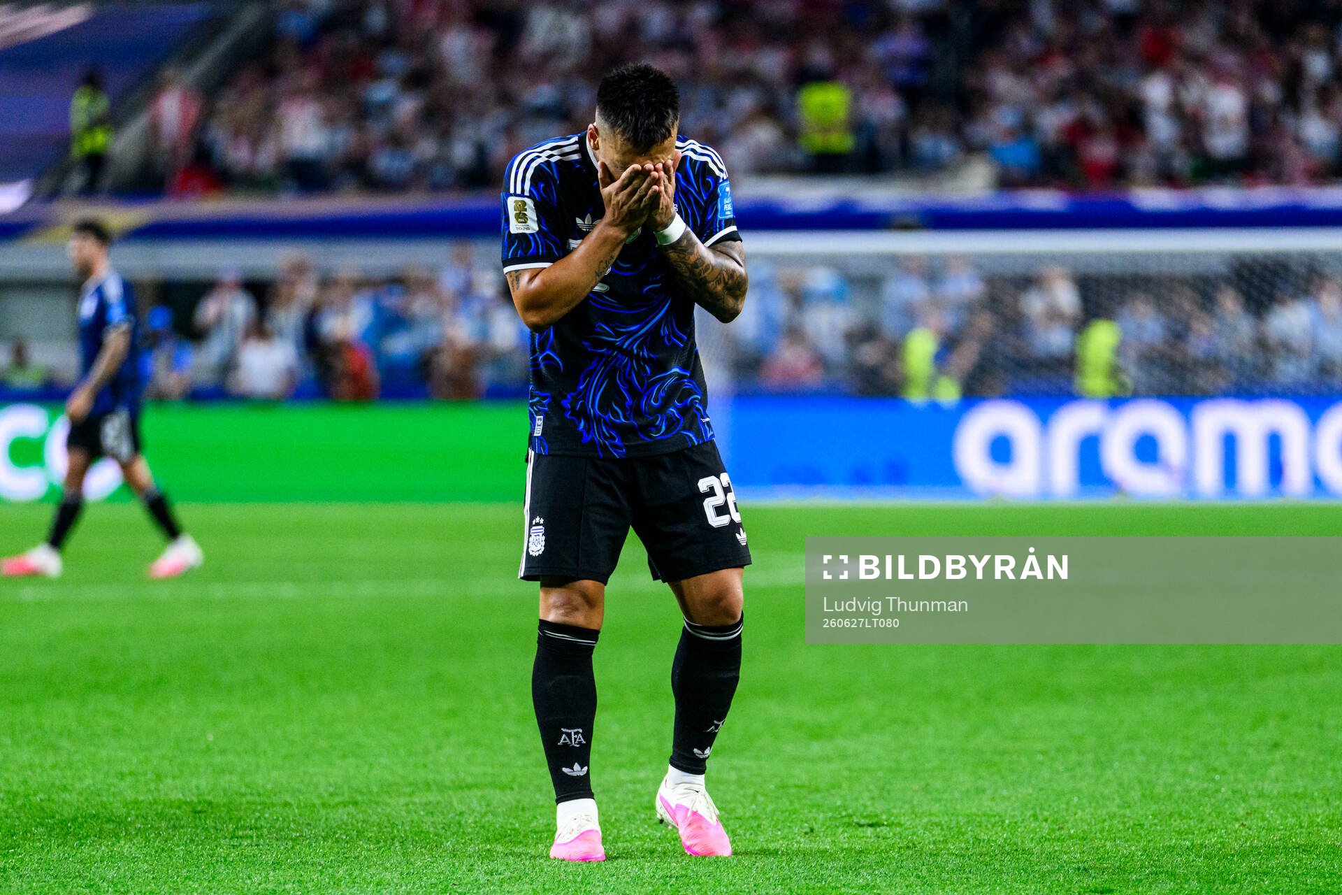 Lautaro Martinez of Argentina looks dejected