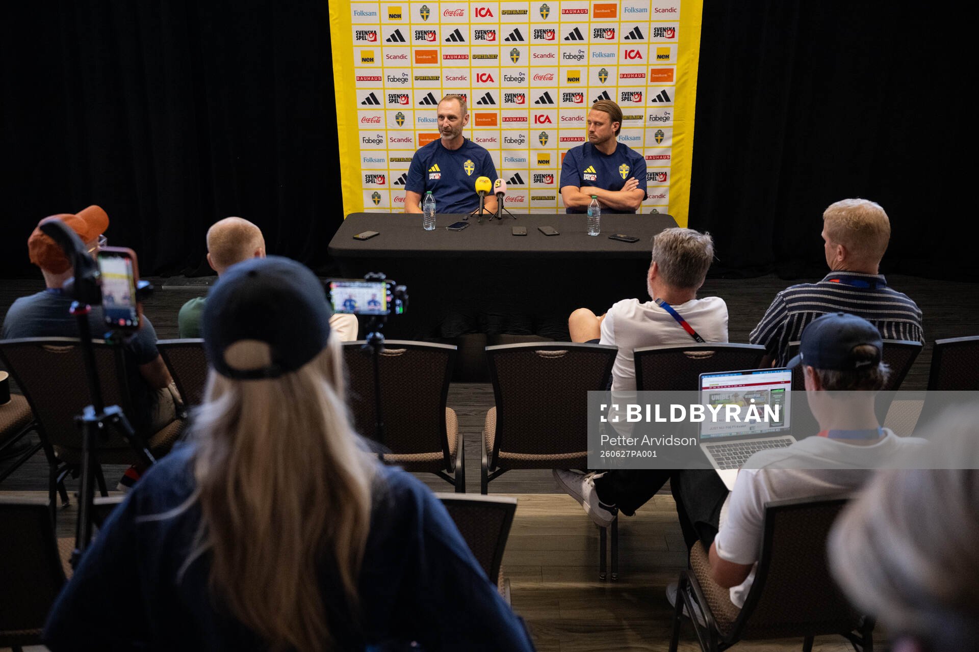 Assistant coach Andreas Georgson and assistant coach Björn