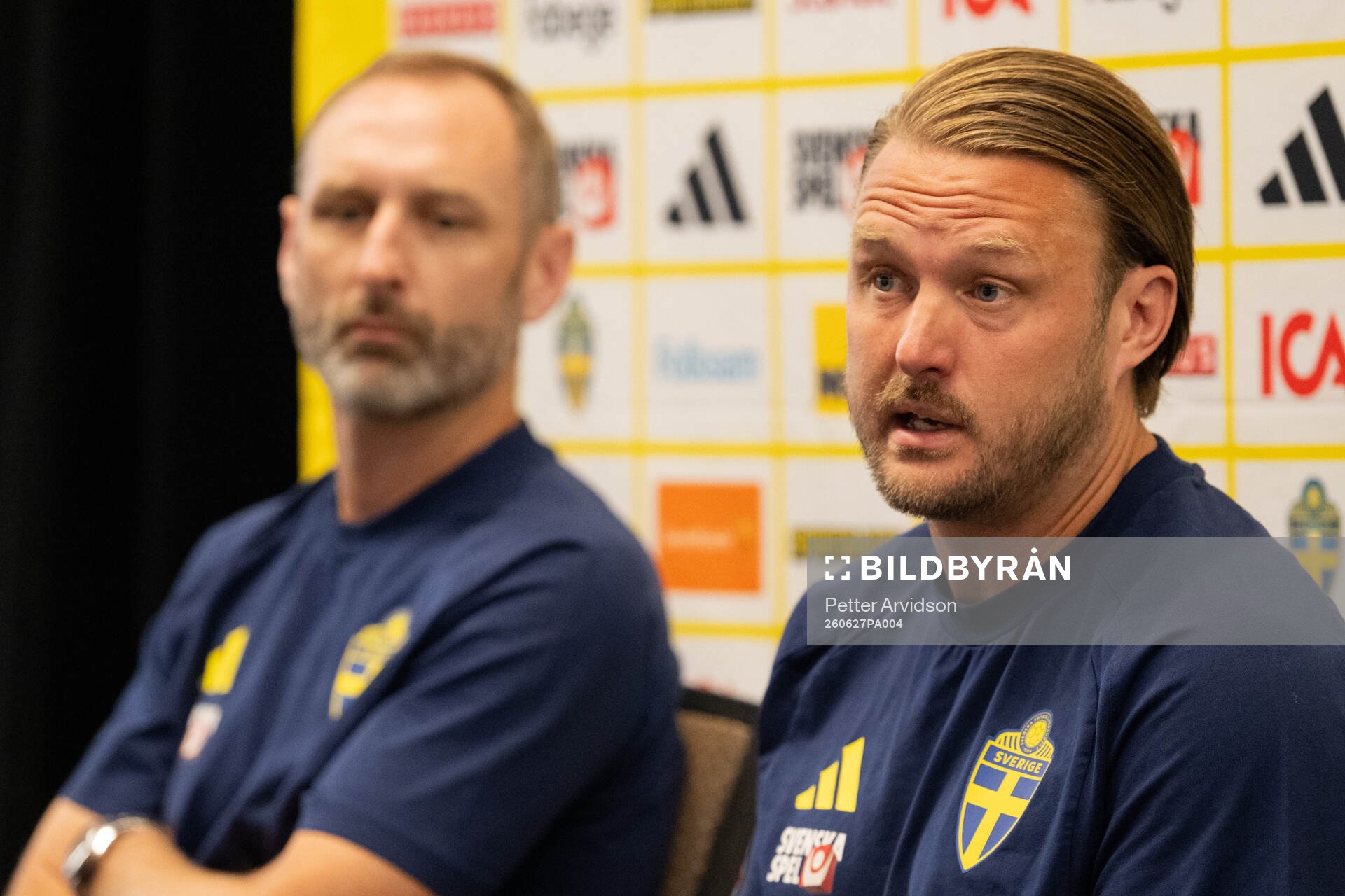 Assistant coach Andreas Georgson and assistant coach Björn