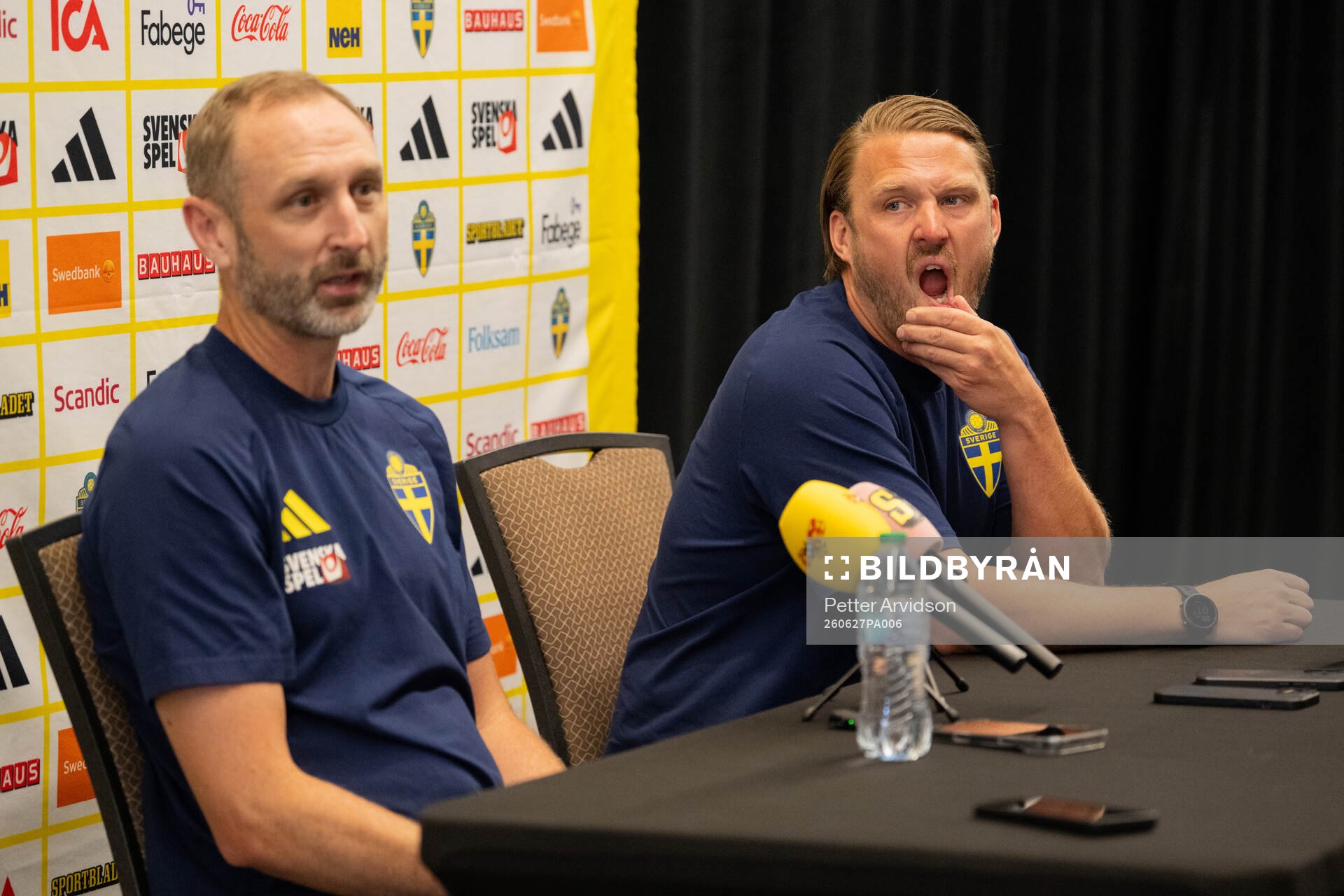 Assistant coach Andreas Georgson and assistant coach Björn