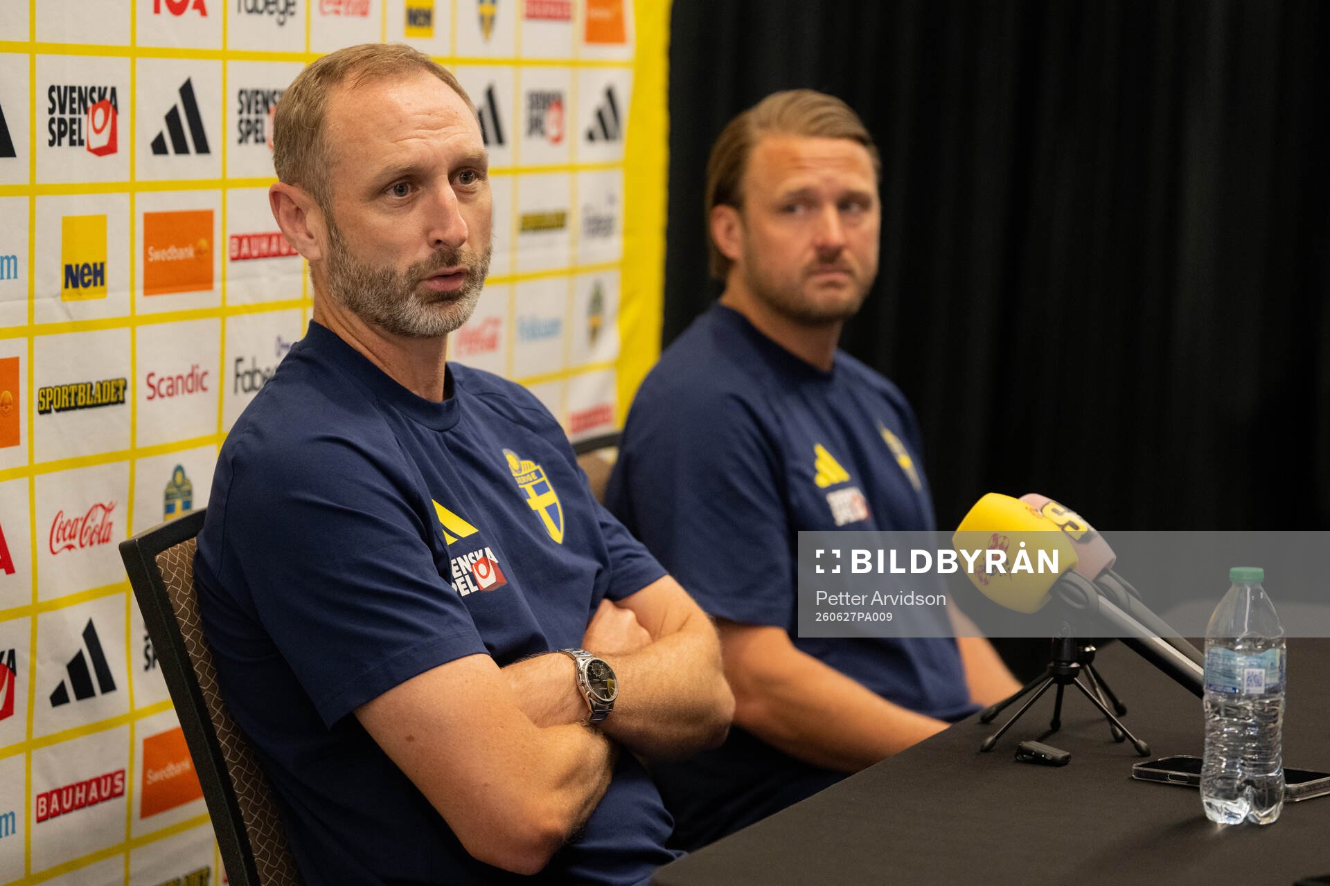 Assistant coach Andreas Georgson and assistant coach Björn