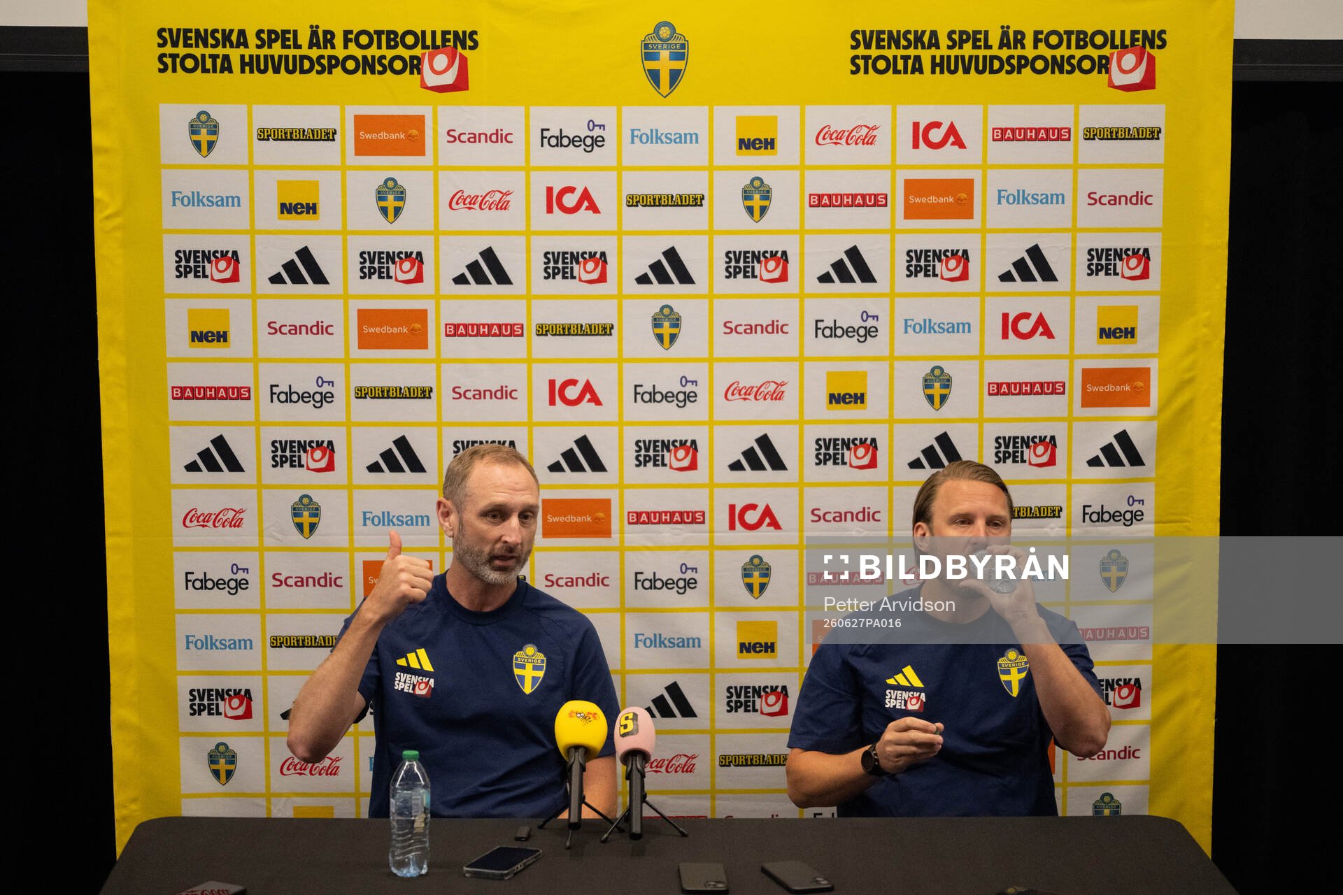 Assistant coach Andreas Georgson and assistant coach Björn
