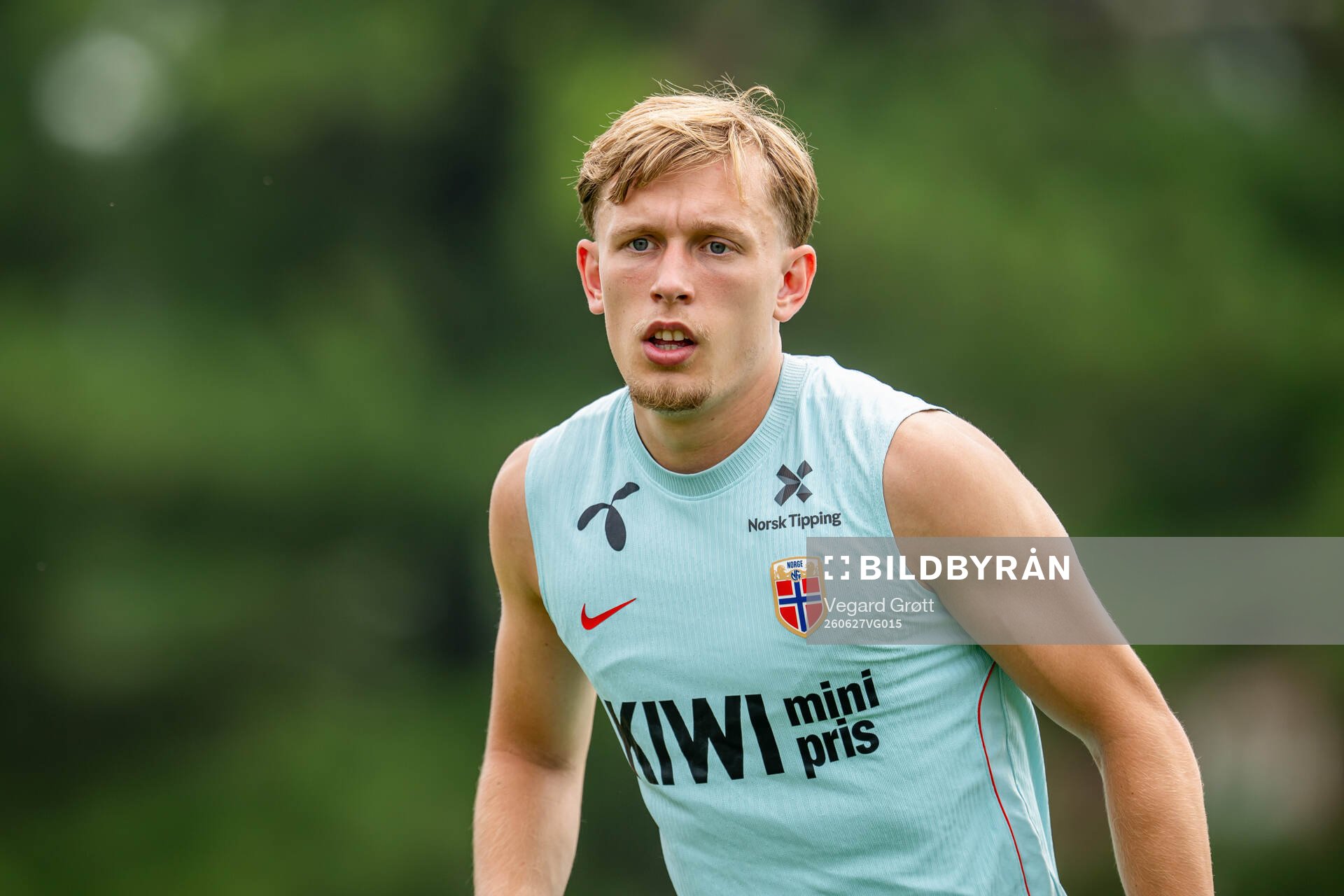 Marcus Holmgren Pedersen of the Norwegian national football