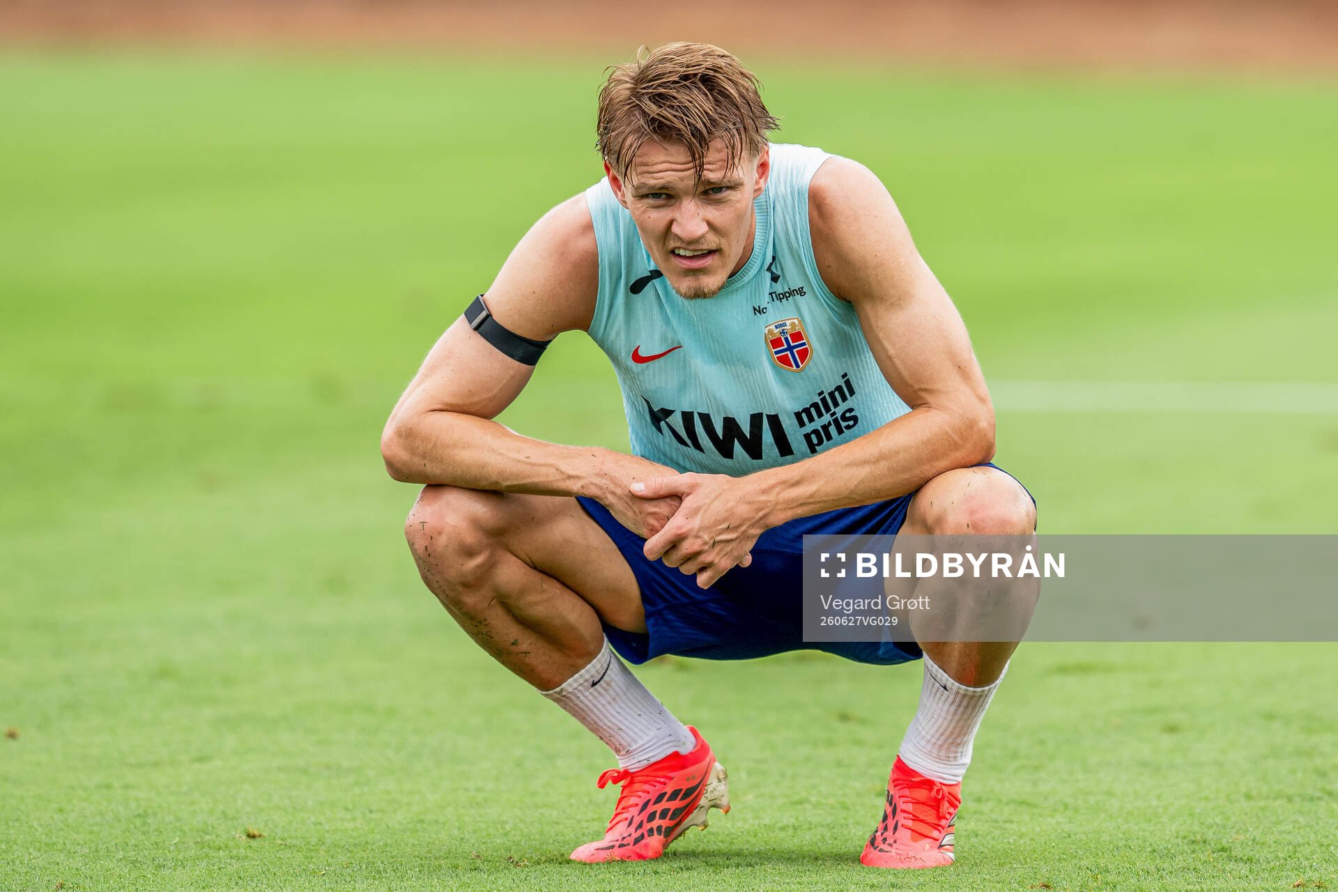 Martin Ødegaard of the Norwegian national football team at