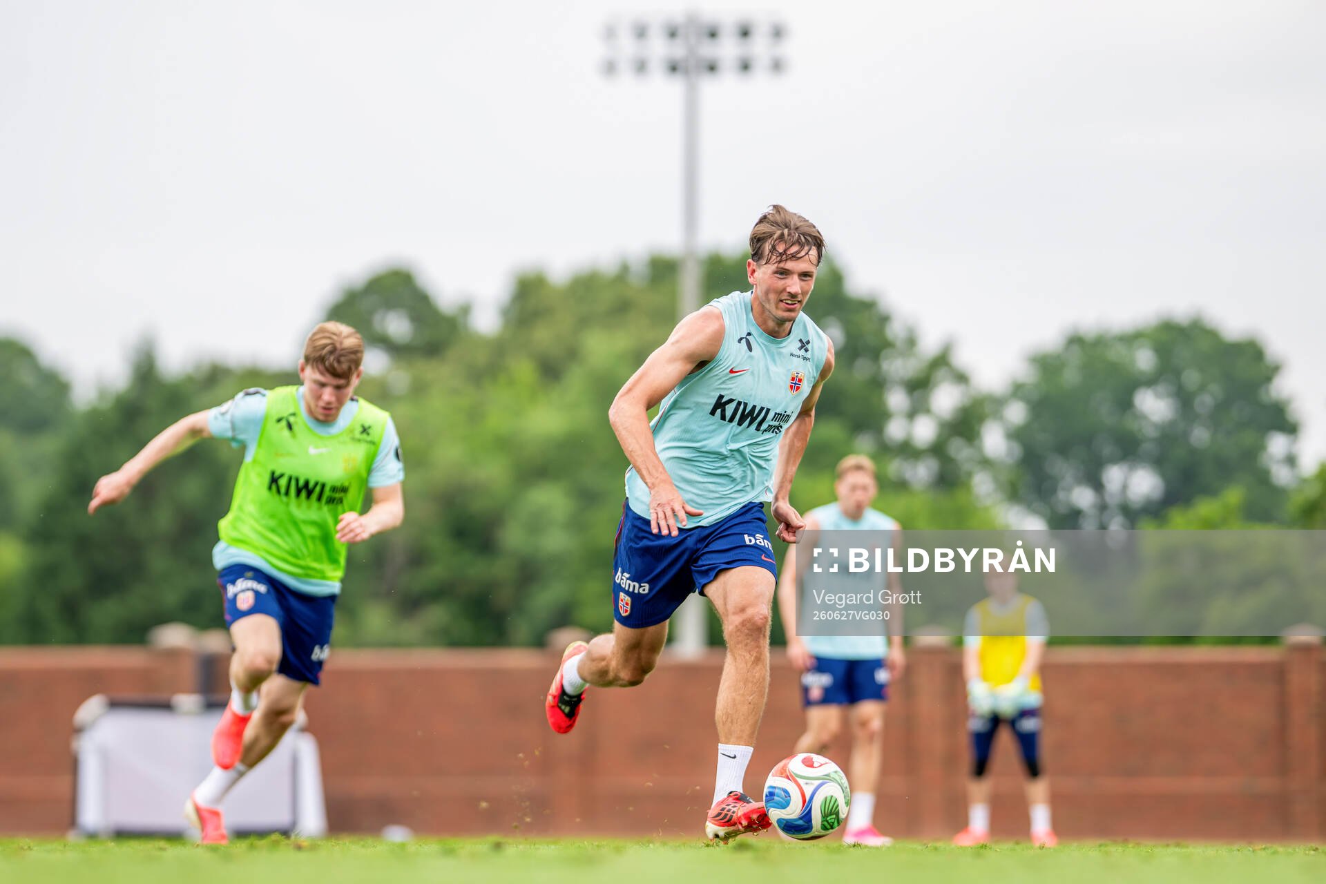 Sander Berge of the Norwegian national football team at a