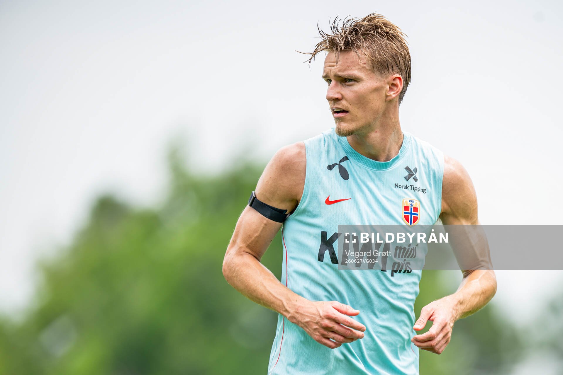 Martin Ødegaard of the Norwegian national football team at