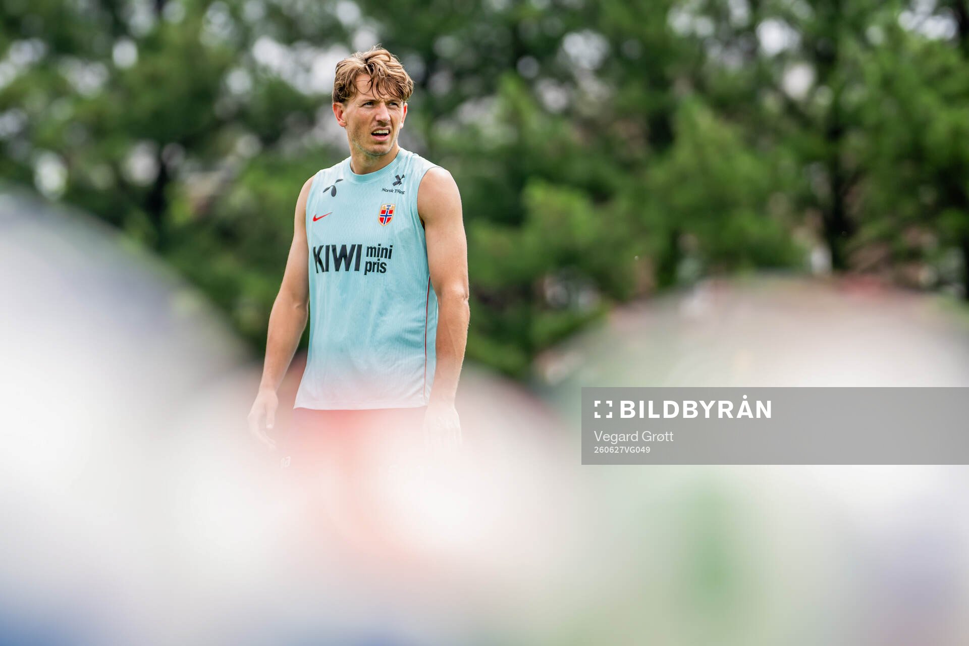 Sander Berge of the Norwegian national football team at a