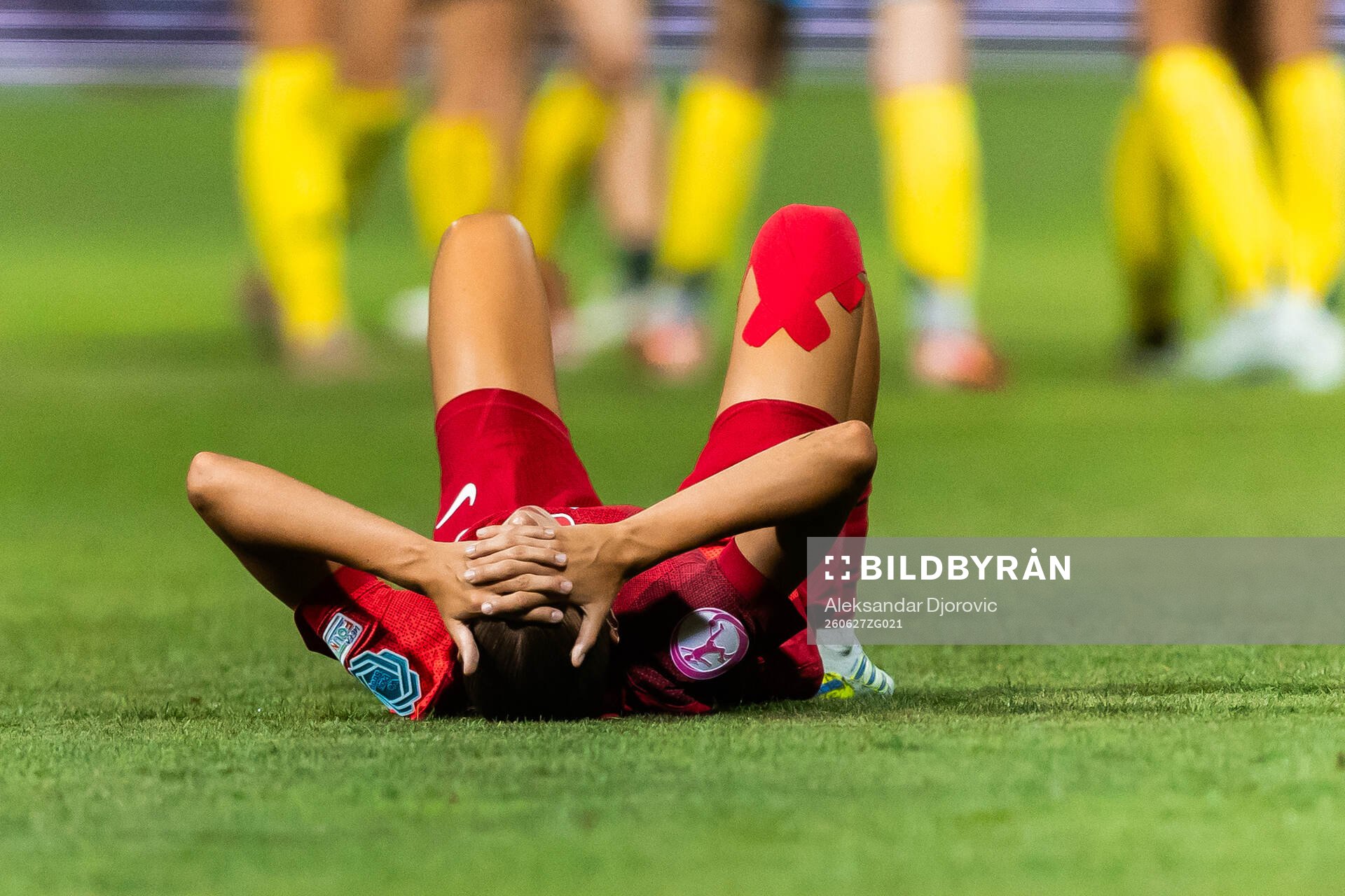 A player of Poland looks dejected