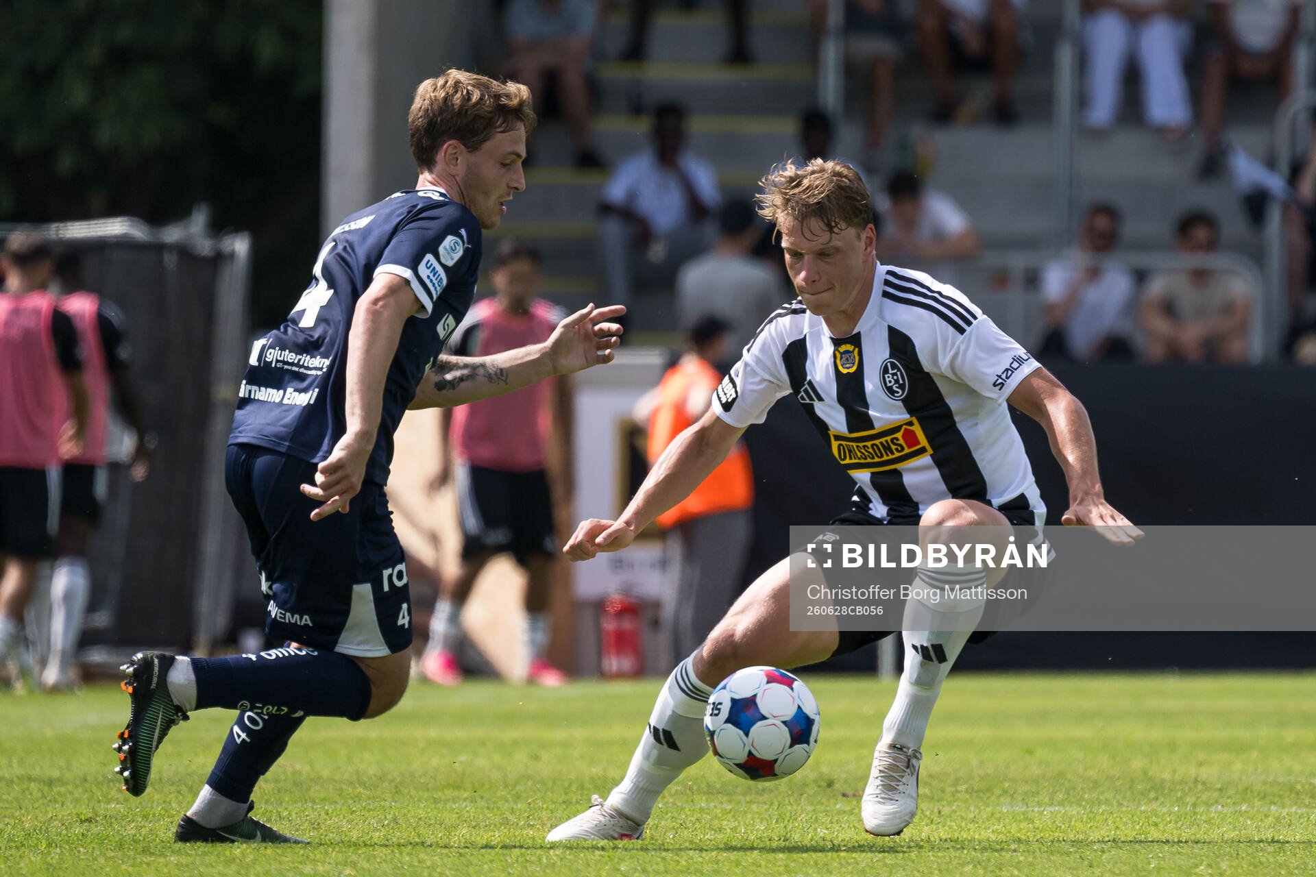 IFK Värnamos Samuel Ohlsson och Landskronas Gustaf
