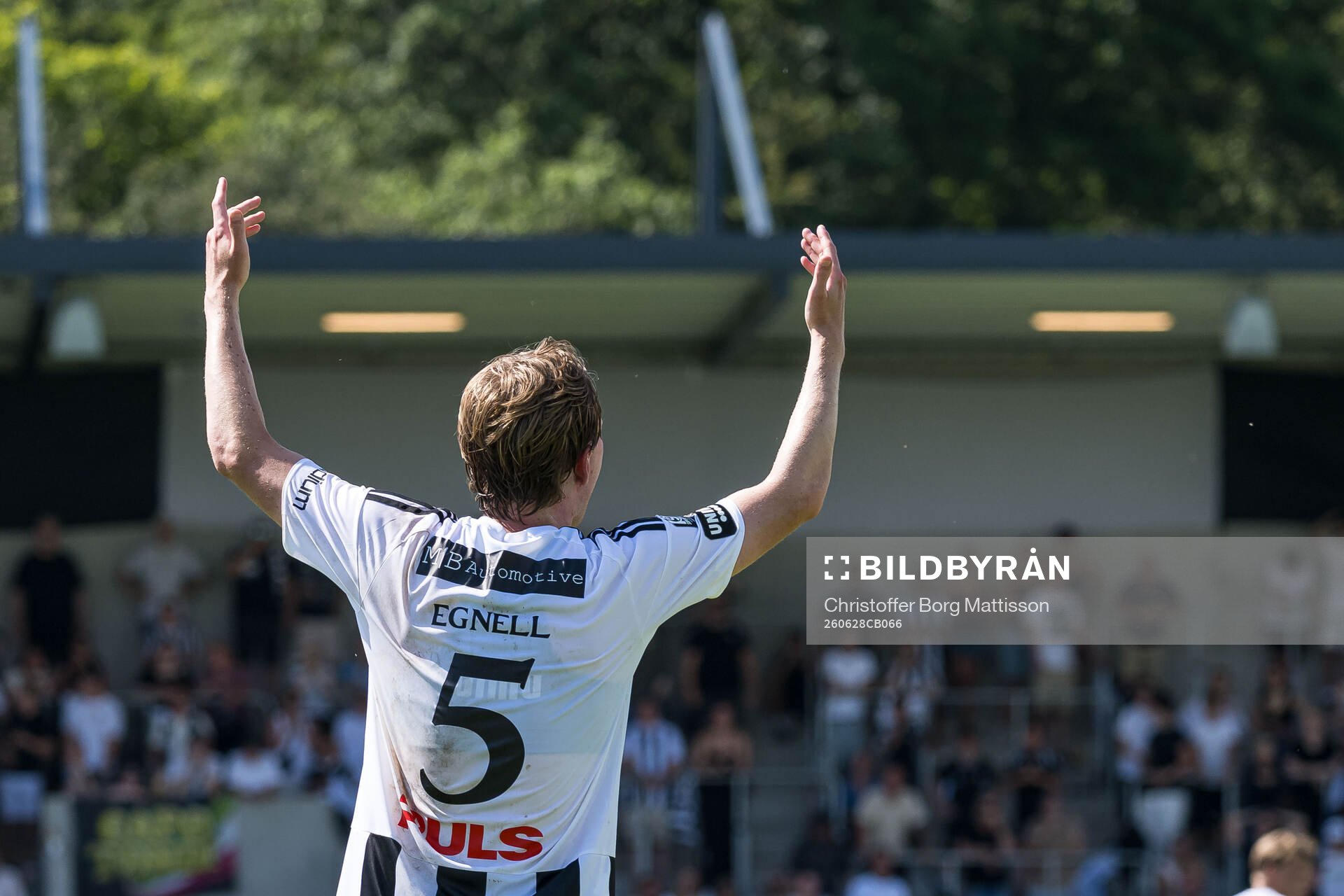 Landskronas Adam Egnell reagerar