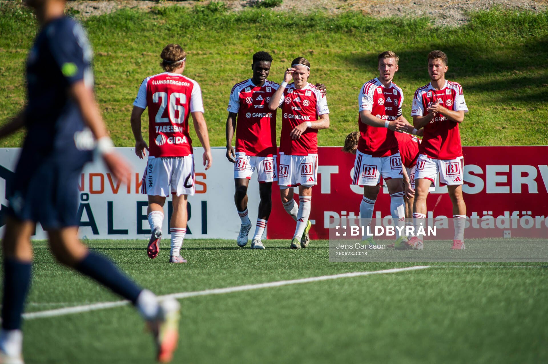 Sandvikens Johan Arvidsson jublar