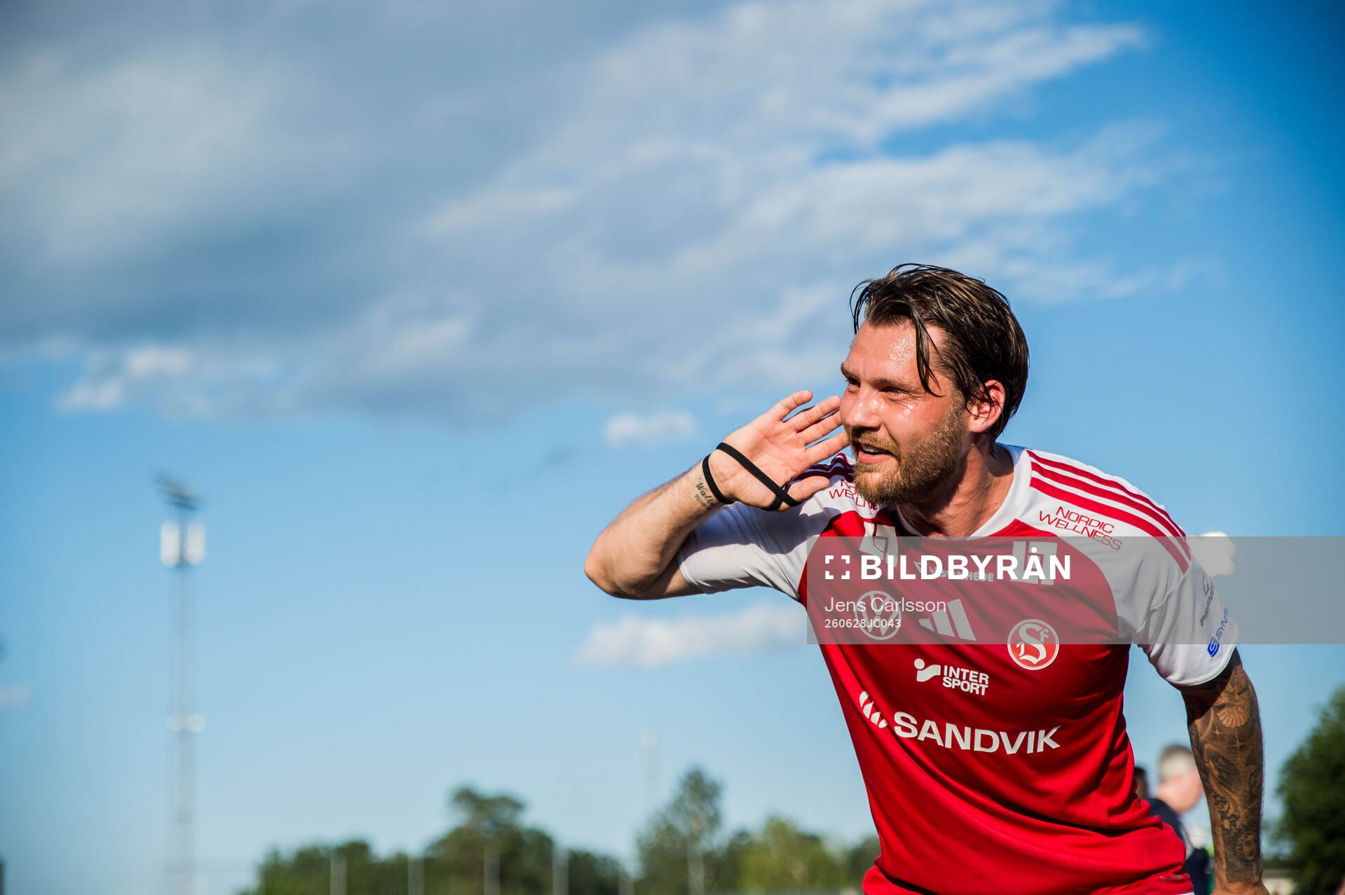 Sandvikens Karl Bohm jublar