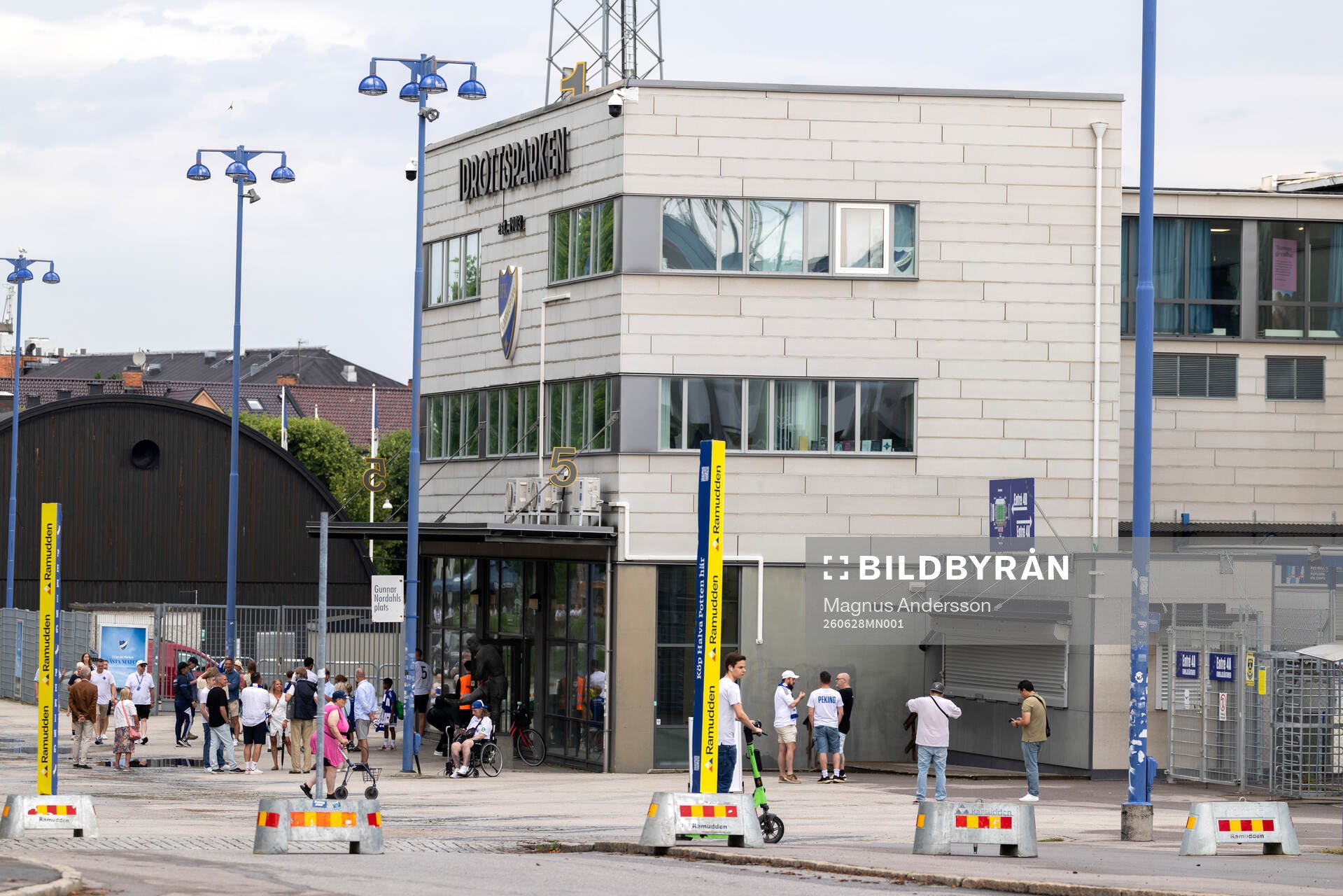 Exteriör vy av Norrköpings Idrottspark