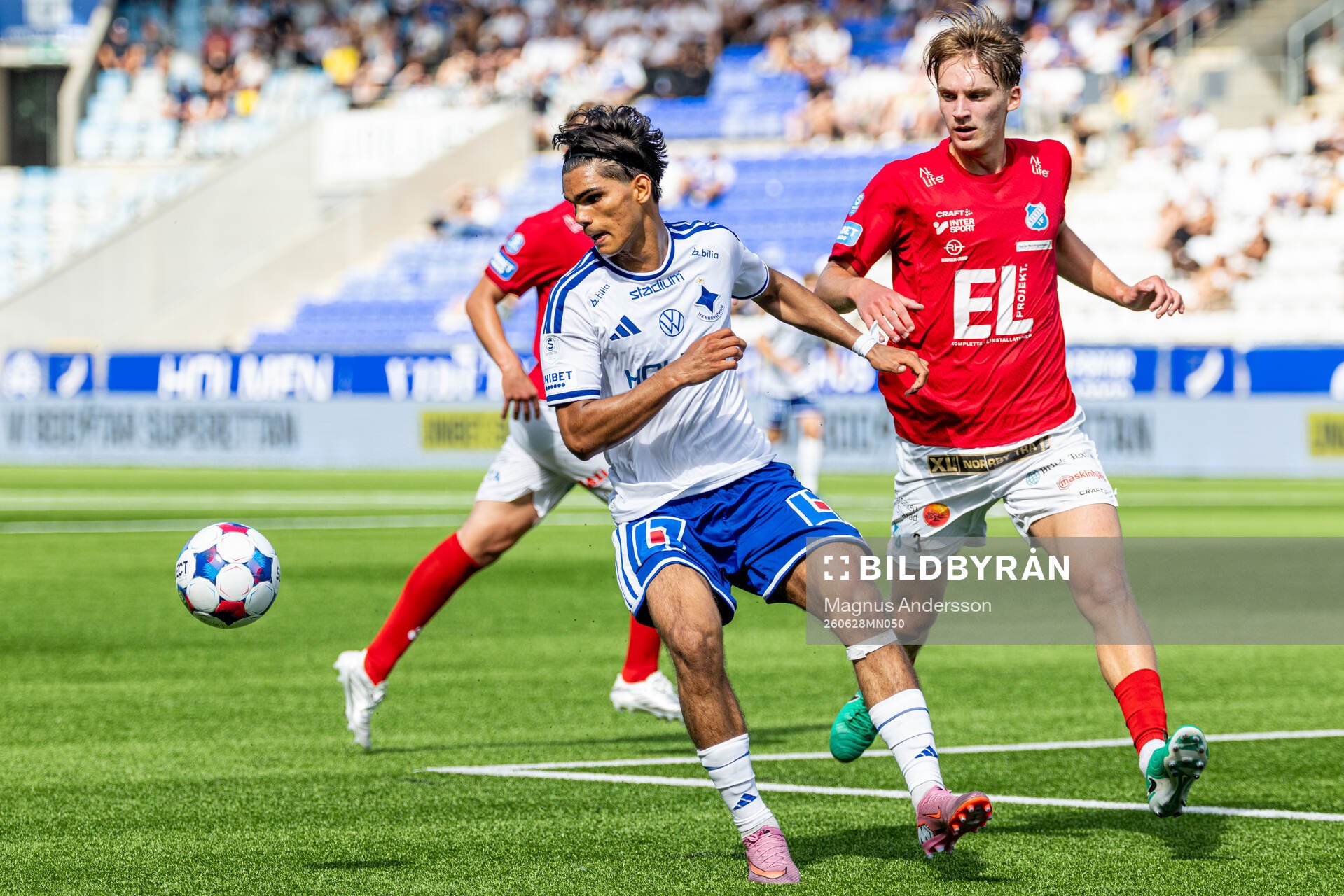 IFK Norrköpings Noel Sernelius  och Norrbys Johannes