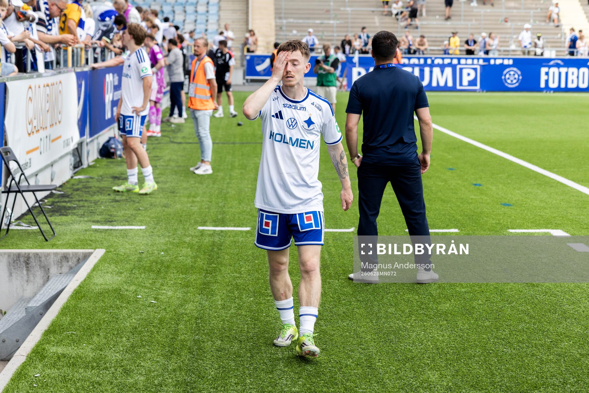 IFK Norrköpings Ryan Nelson deppar