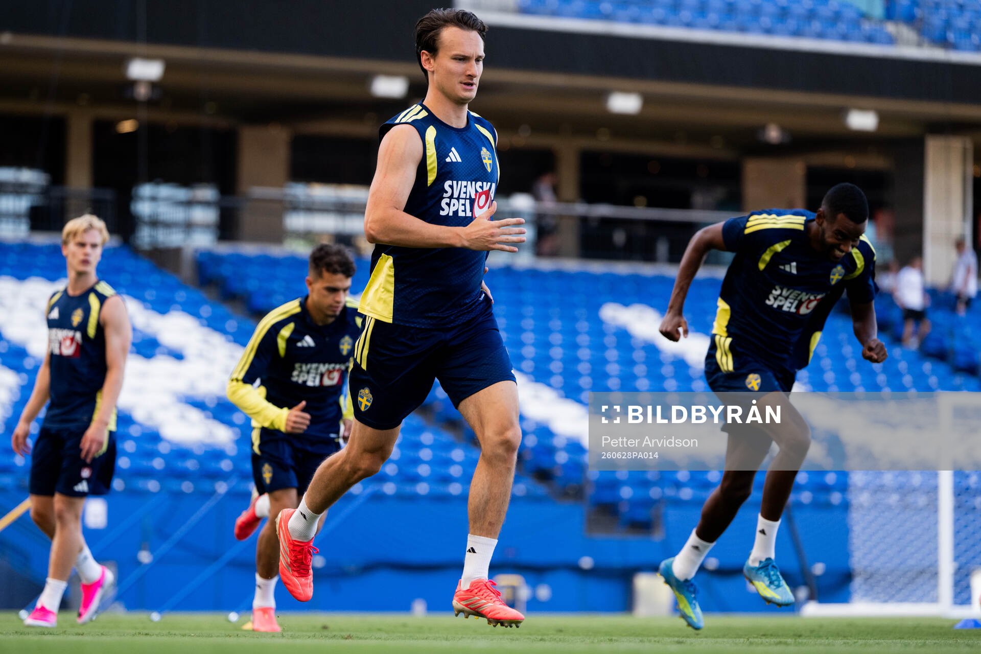 Hjalmar Ekdal of the Swedish national football team at a