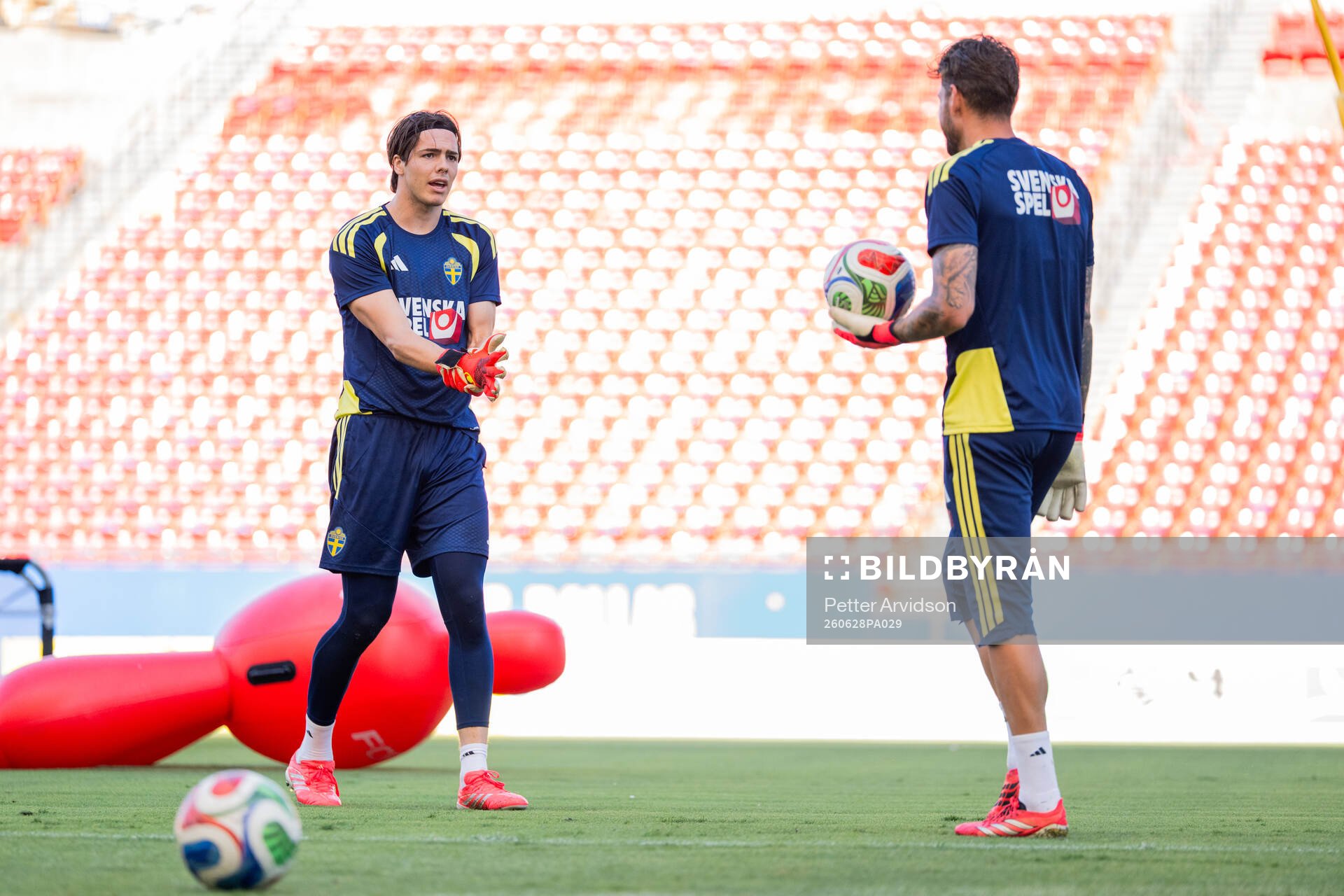Goalkeeper Jacob Widell Zetterström and goalkeeper