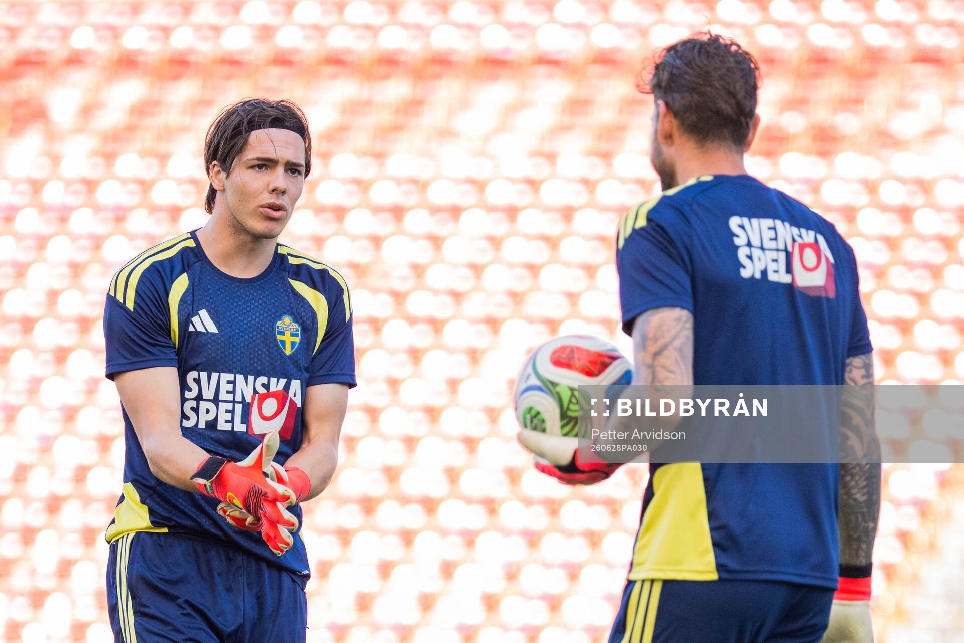 Goalkeeper Jacob Widell Zetterström and goalkeeper