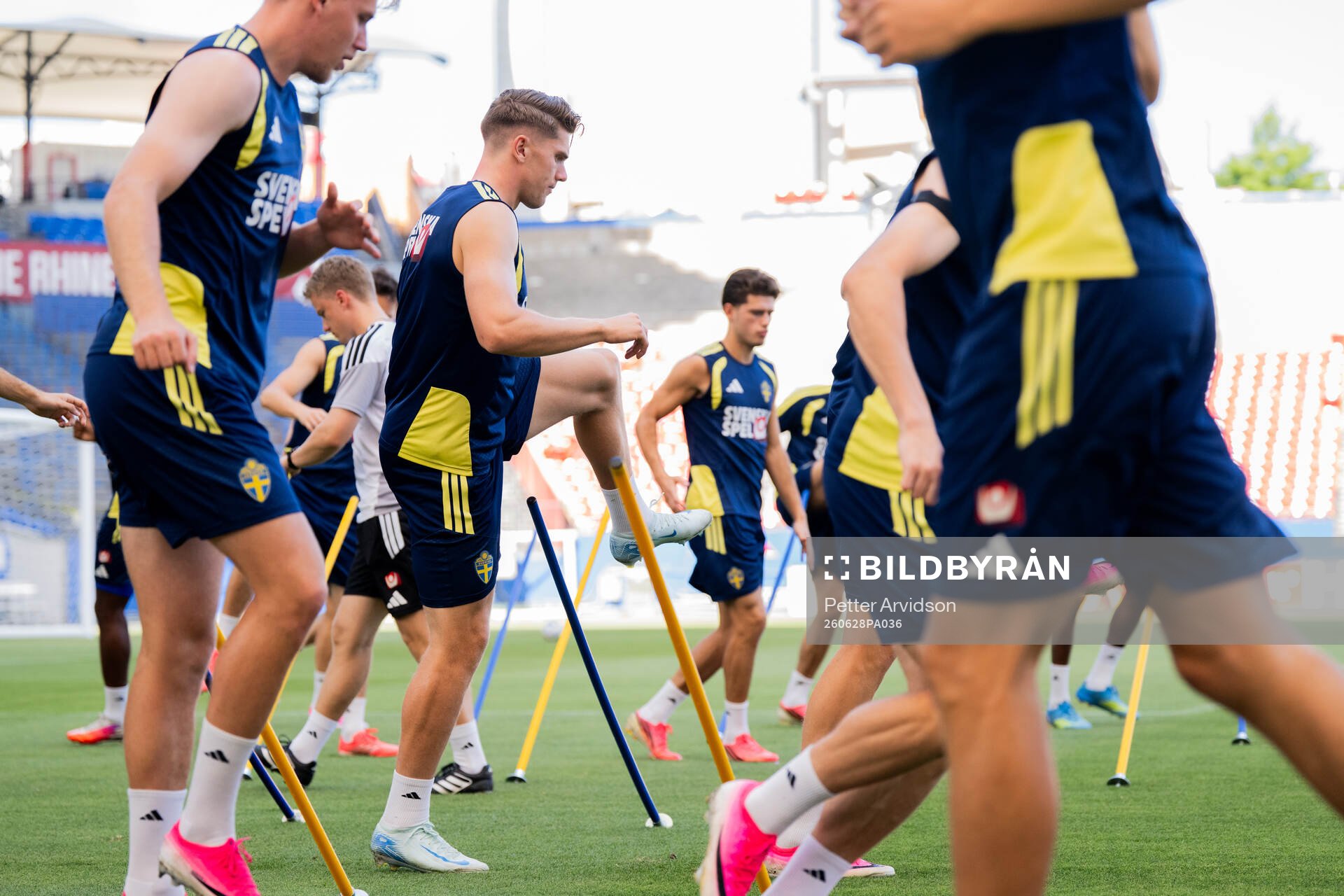 Viktor Gyökeres of the Swedish national football team at a