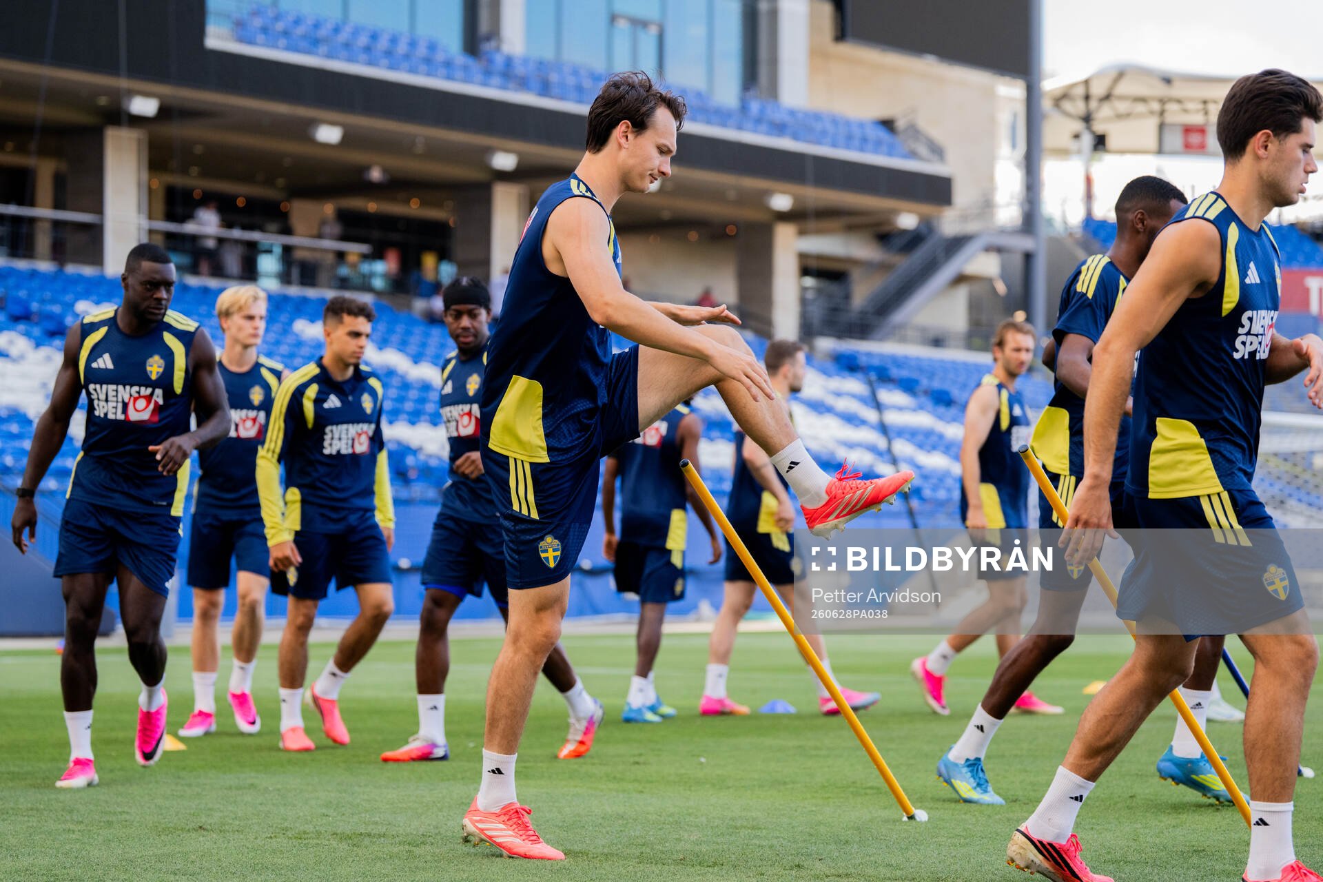 Hjalmar Ekdal of the Swedish national football team at a