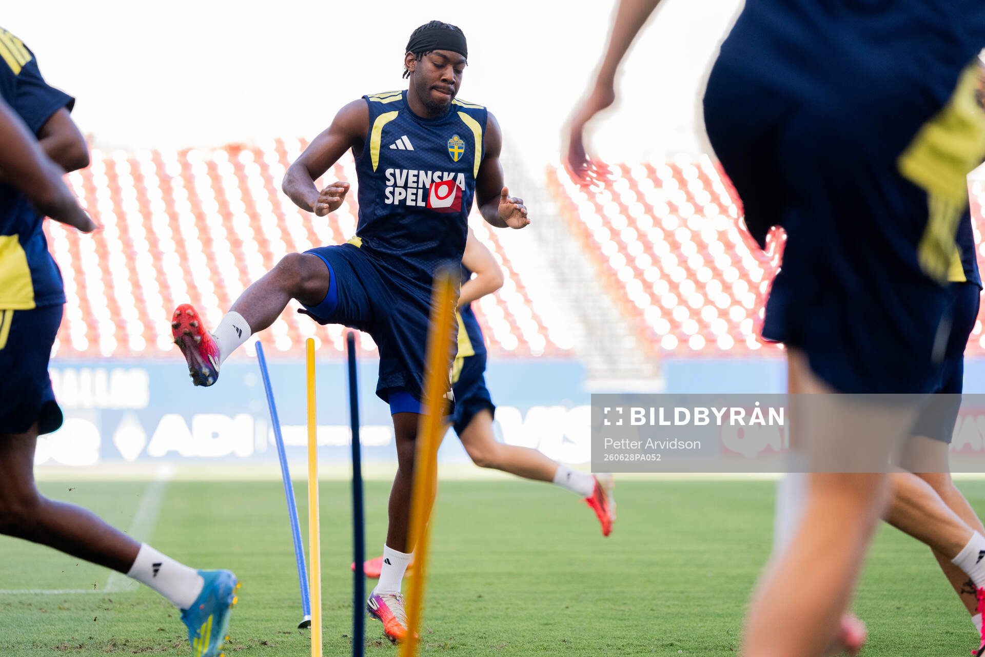 Anthony Elanga of the Swedish national football team at a