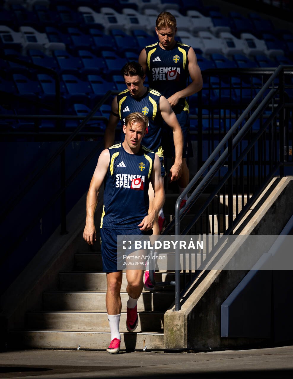 Herman Johansson, Elliot Stroud and Daniel Svensson of the
