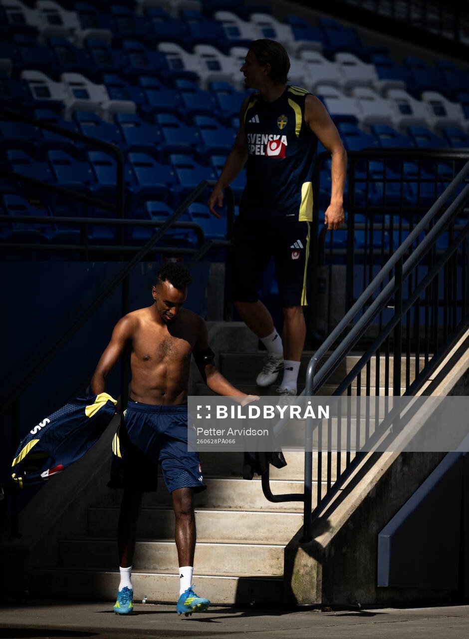 Taha Ali of the Swedish national football team at a