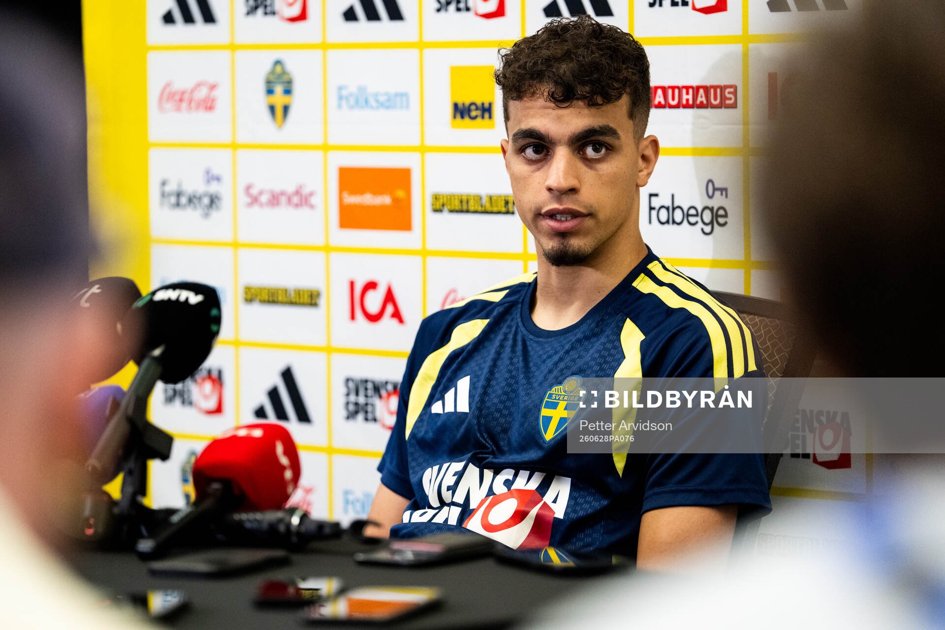 Yasin Ayari of the Swedish men's national football team