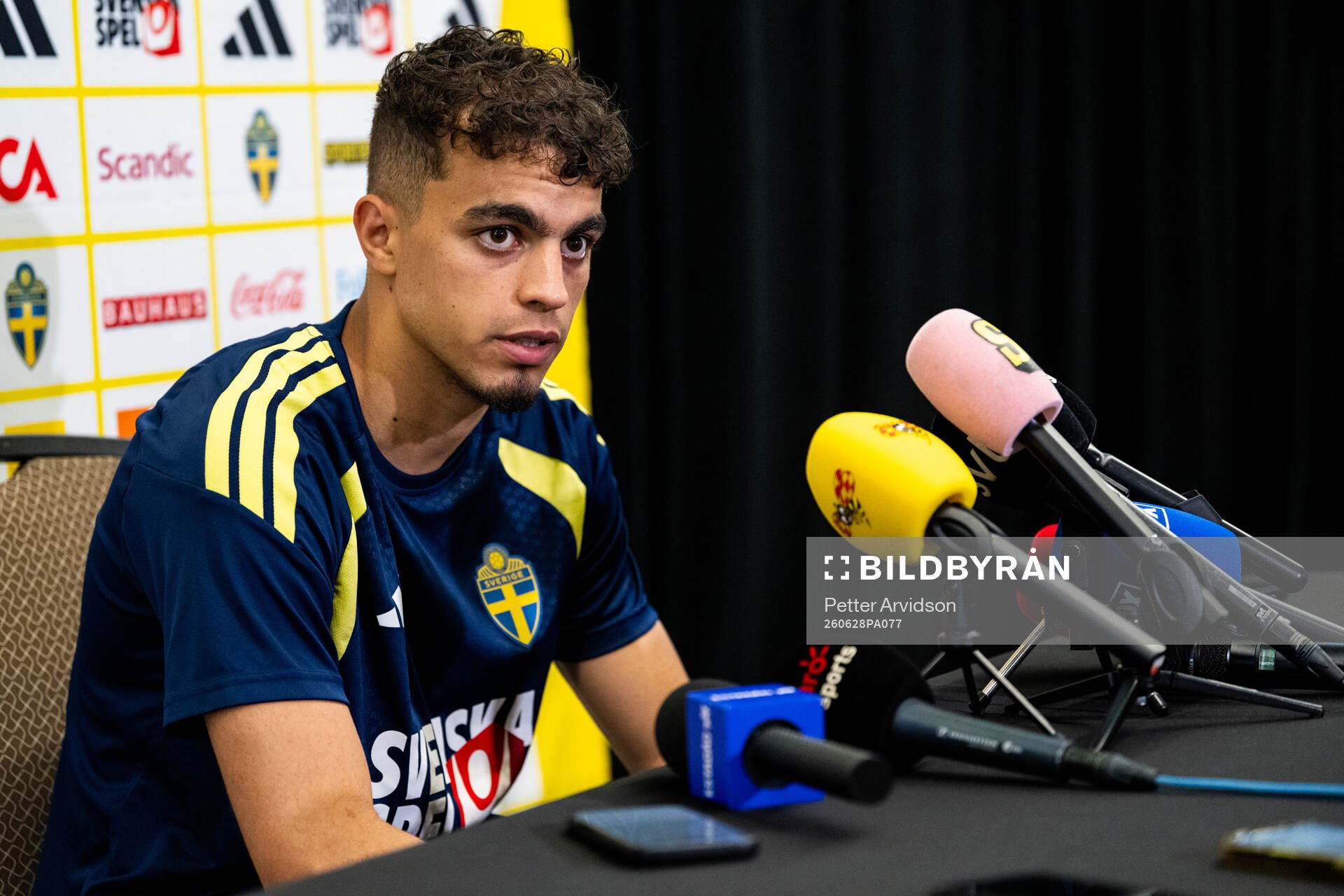 Yasin Ayari of the Swedish men's national football team