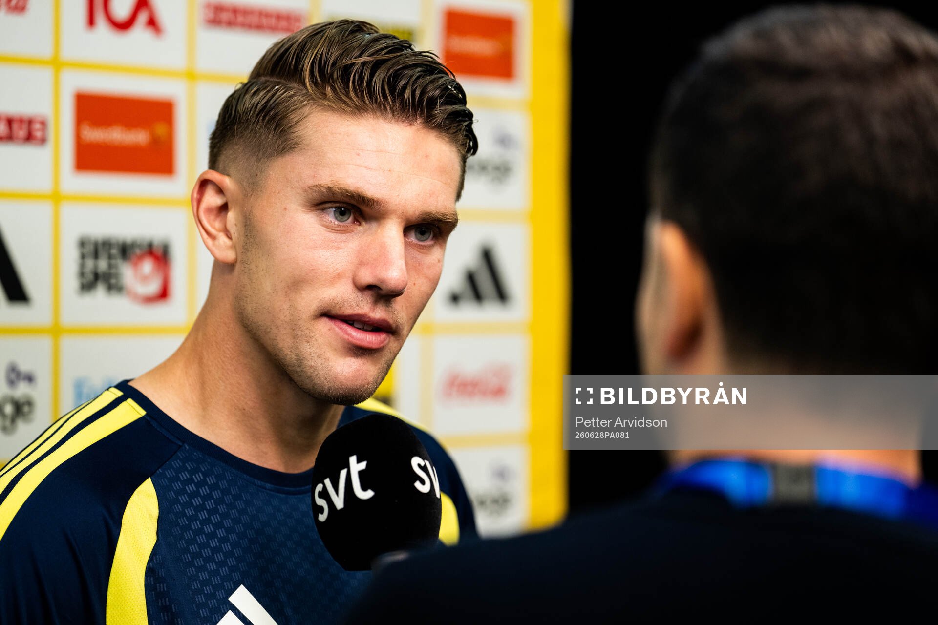 Viktor Gyökeres of the Swedish men's national football team