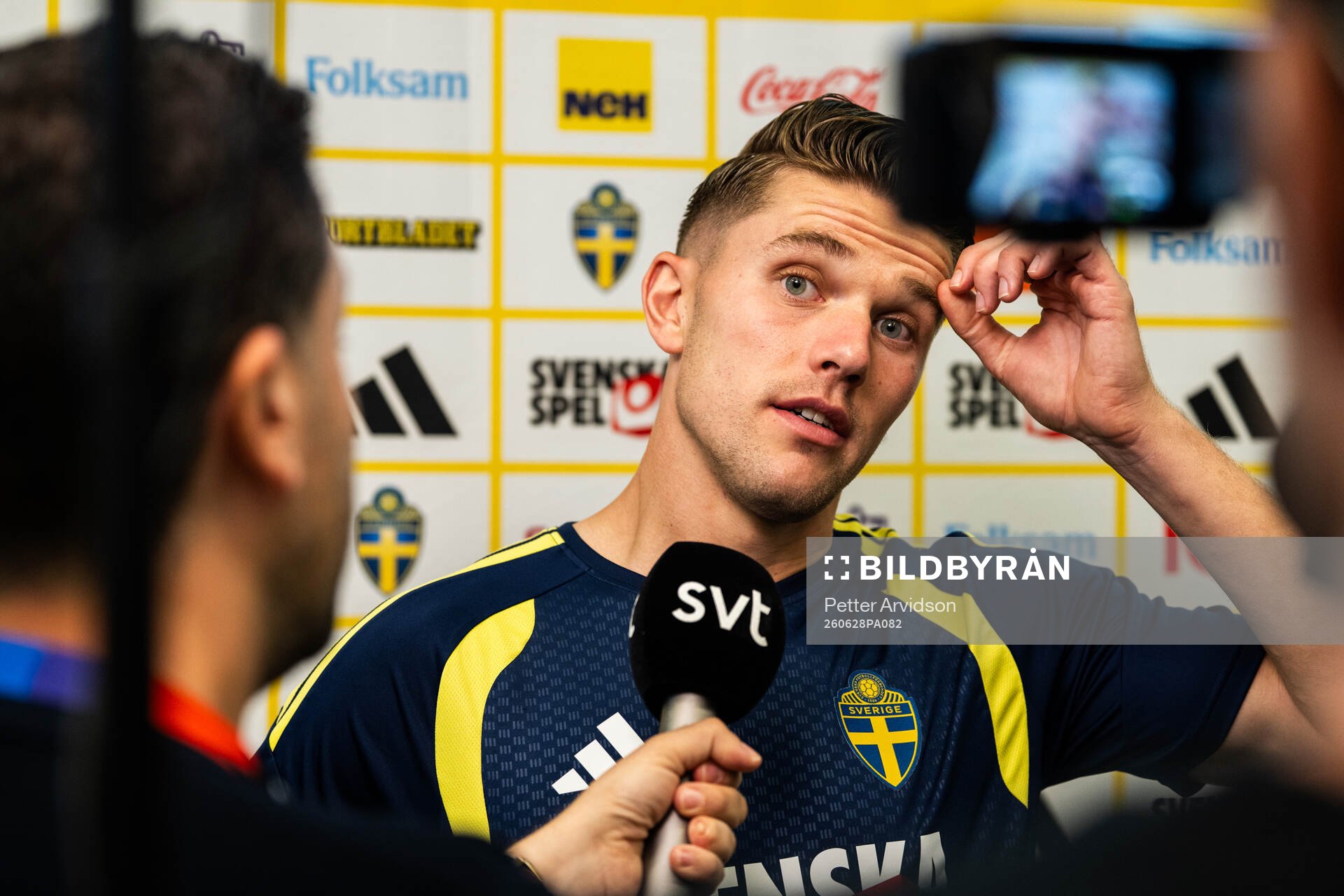 Viktor Gyökeres of the Swedish men's national football team
