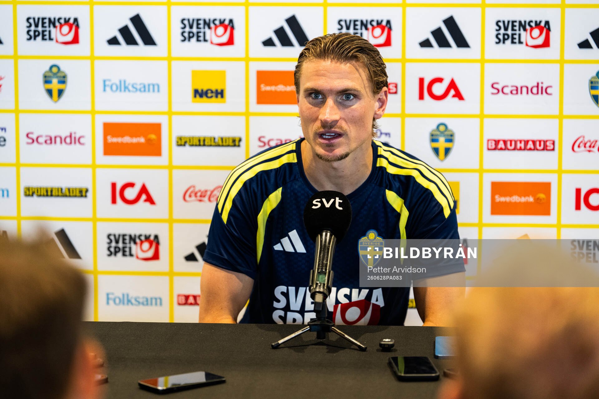 Carl Starfelt of the Swedish men's national football team