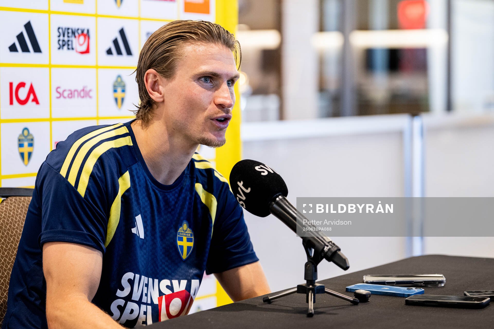 Carl Starfelt of the Swedish men's national football team
