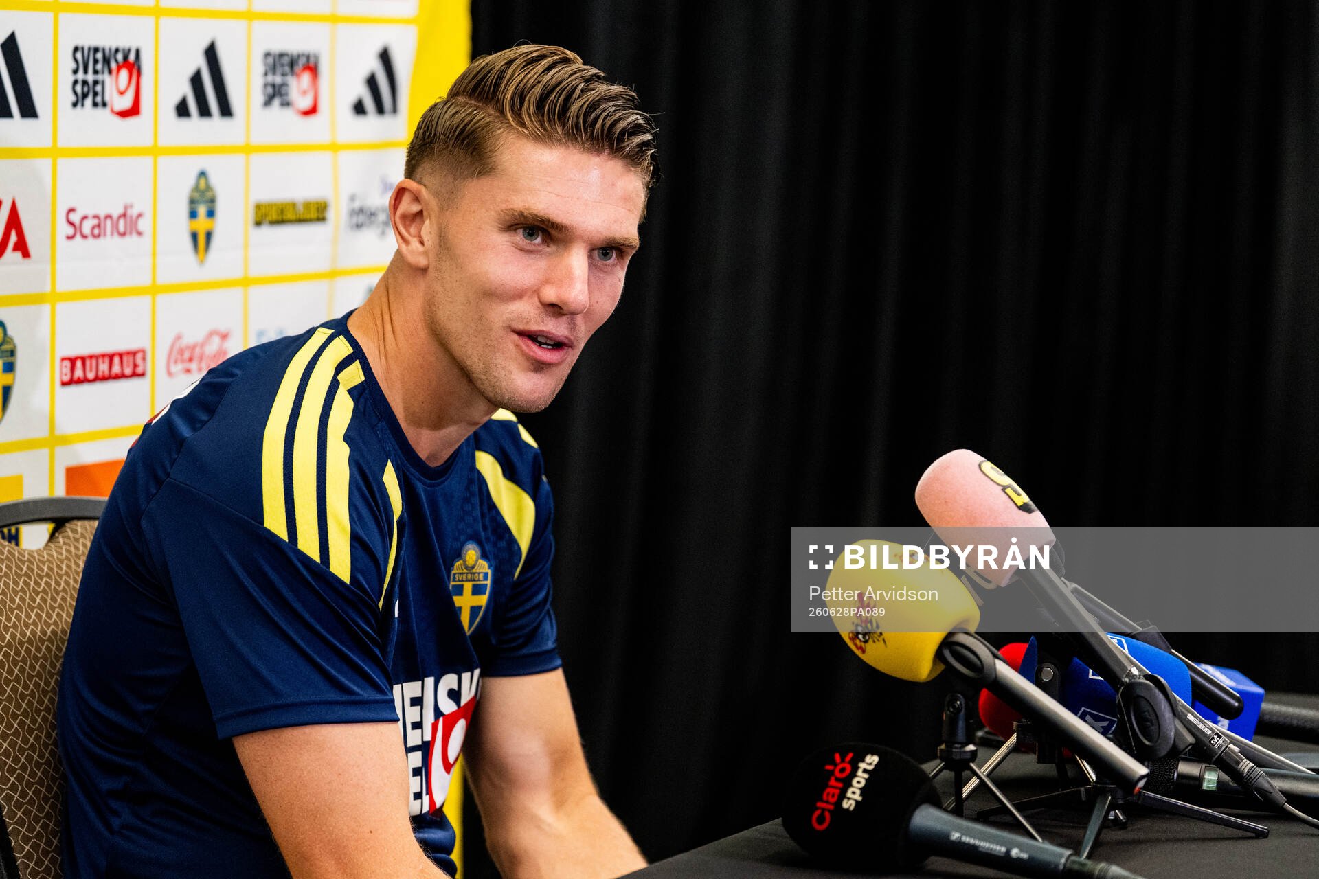 Viktor Gyökeres of the Swedish men's national football team
