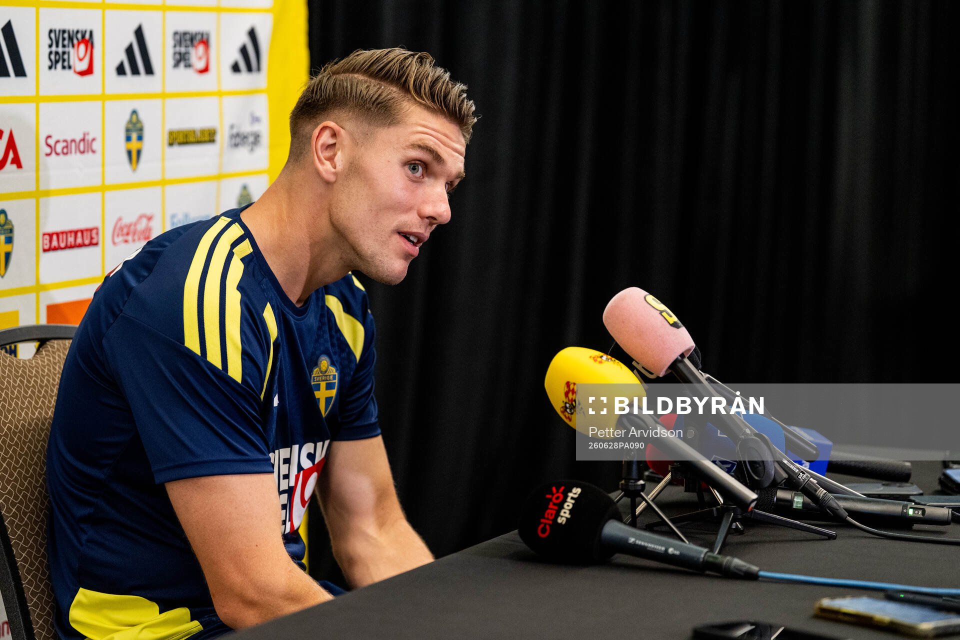 Viktor Gyökeres of the Swedish men's national football team