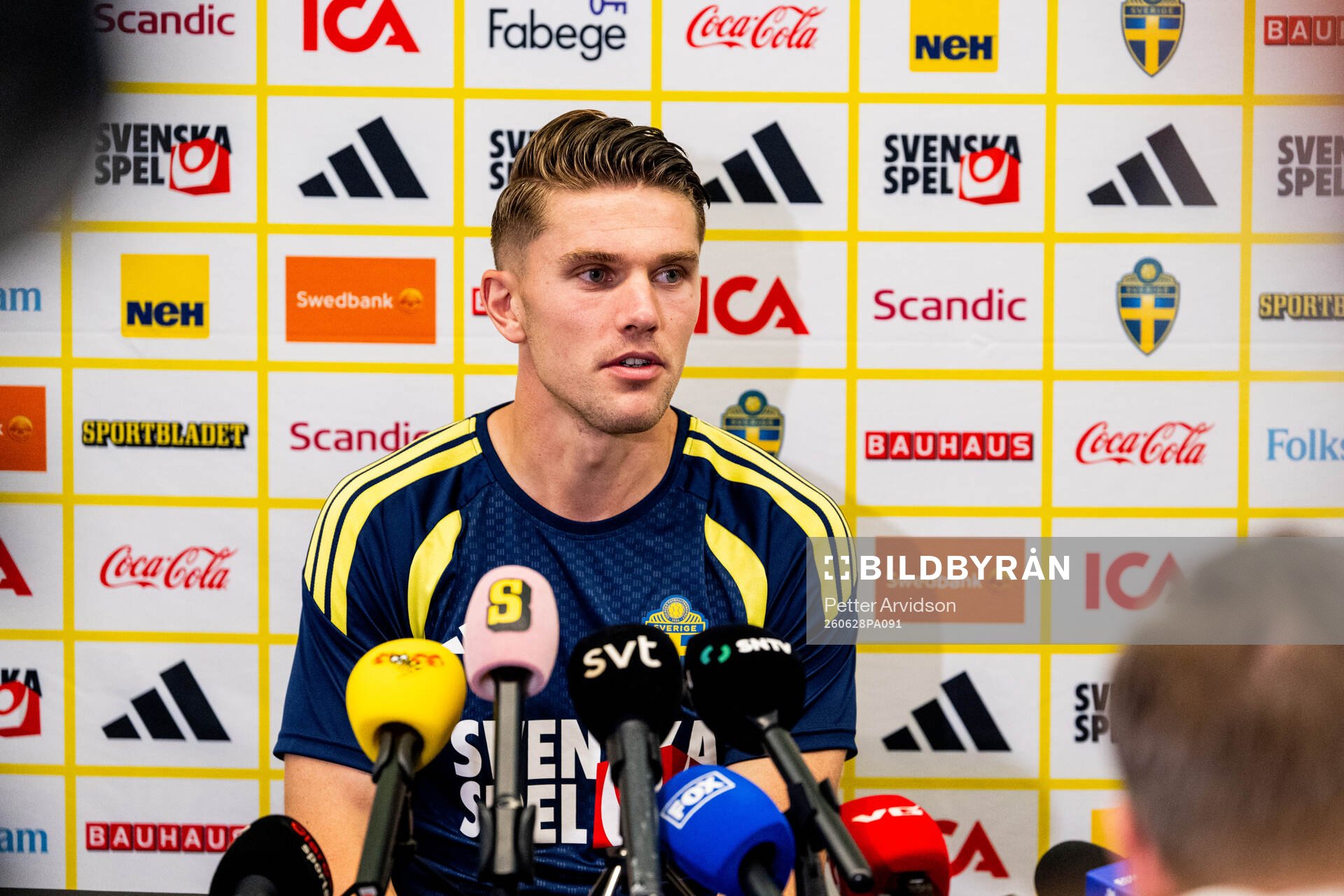 Viktor Gyökeres of the Swedish men's national football team