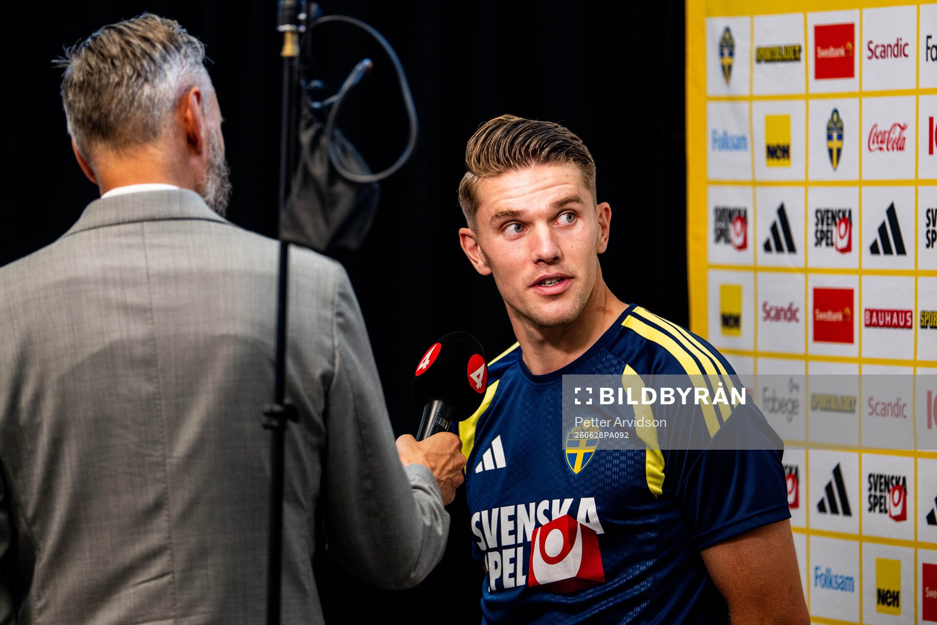 Viktor Gyökeres of the Swedish men's national football team
