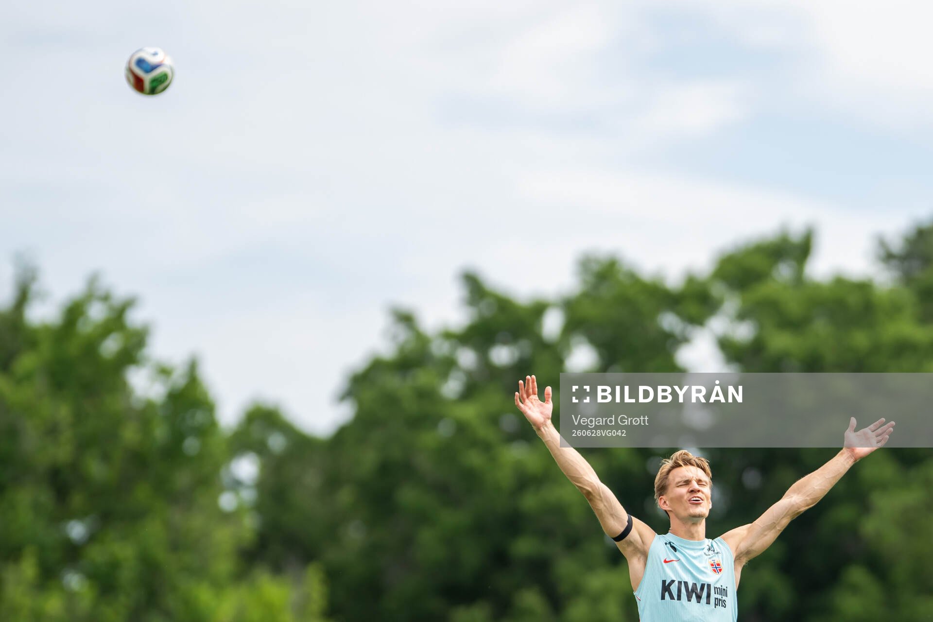 Martin Ødegaard of the Norwegian national football team at