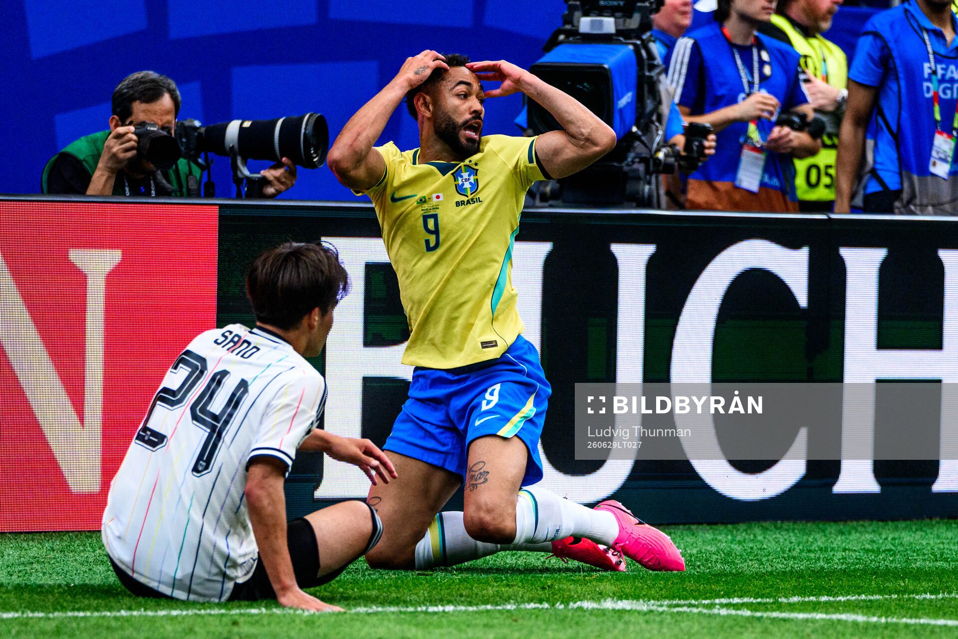 Kaishu Sano of Japan and Matheus Cunha of Brazil